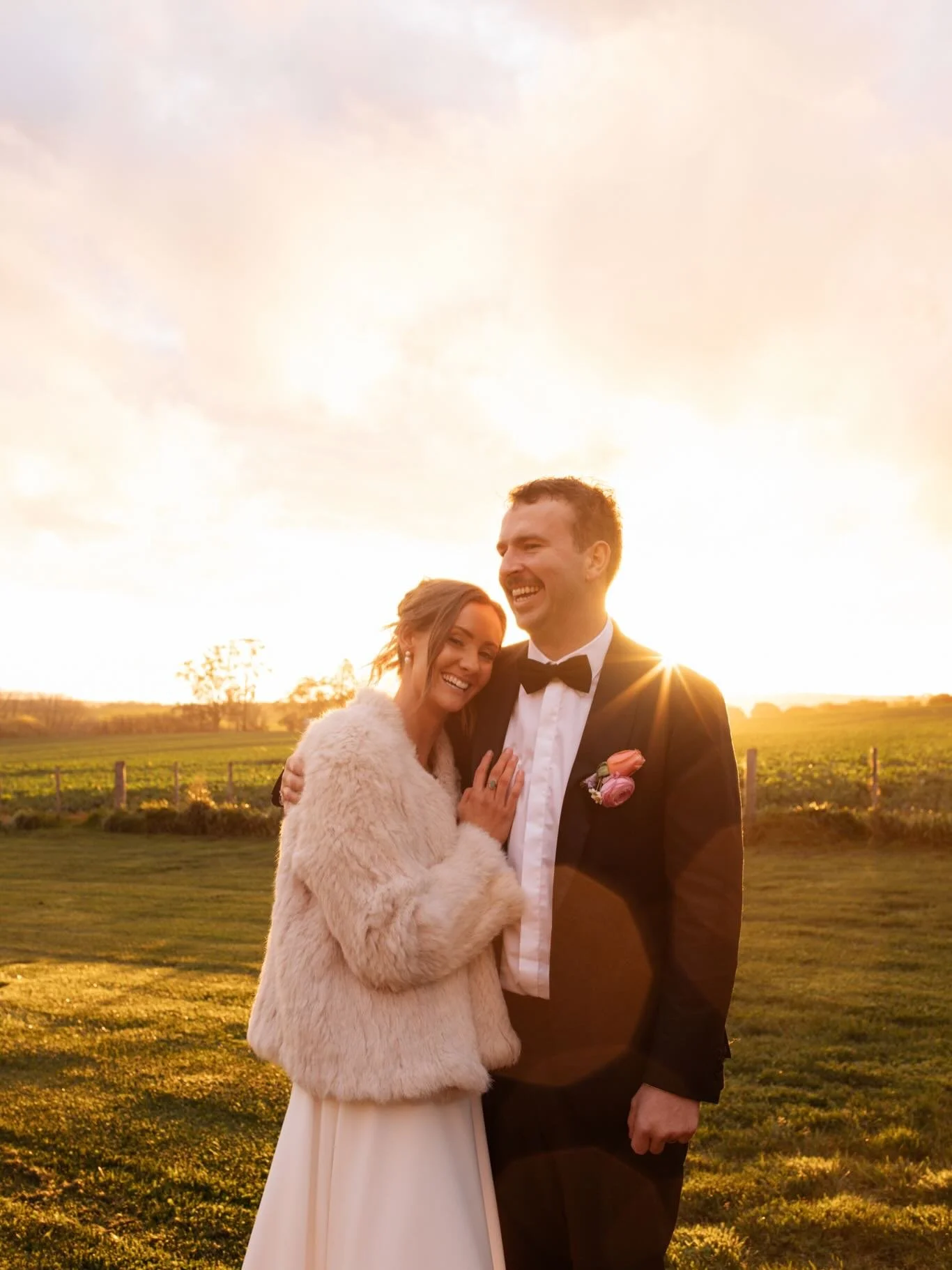 Today&rsquo;s little cold snap, taking me right back to this absolutely fresh but divine afternoon at @scrub.hill with Ella + Josh 🥂☀️💛