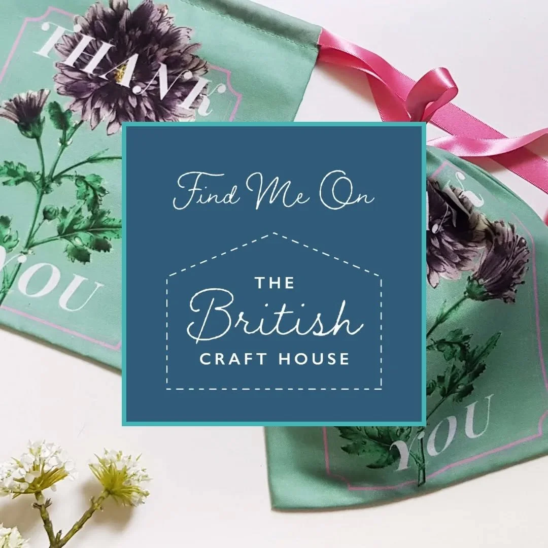Firstly, I'm super excited to have been accepted to sell on the @britishcrafthouse ! I've been busy populating my shop this week and wanted to show something new I've been working on 🌸 

I've been making my pouches since 2007 and I've wanted to make