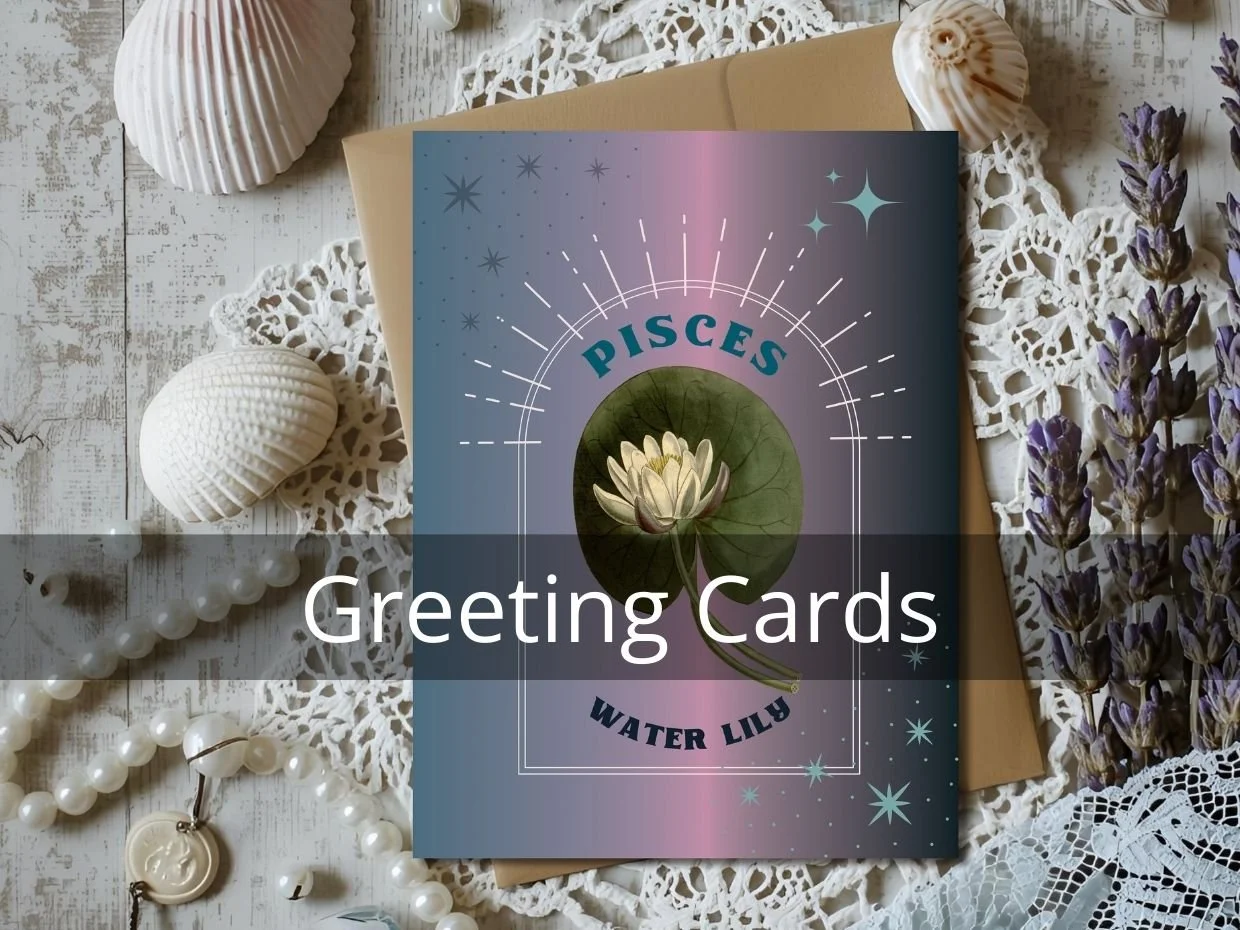 Thoughtful cards with whimsical prints.