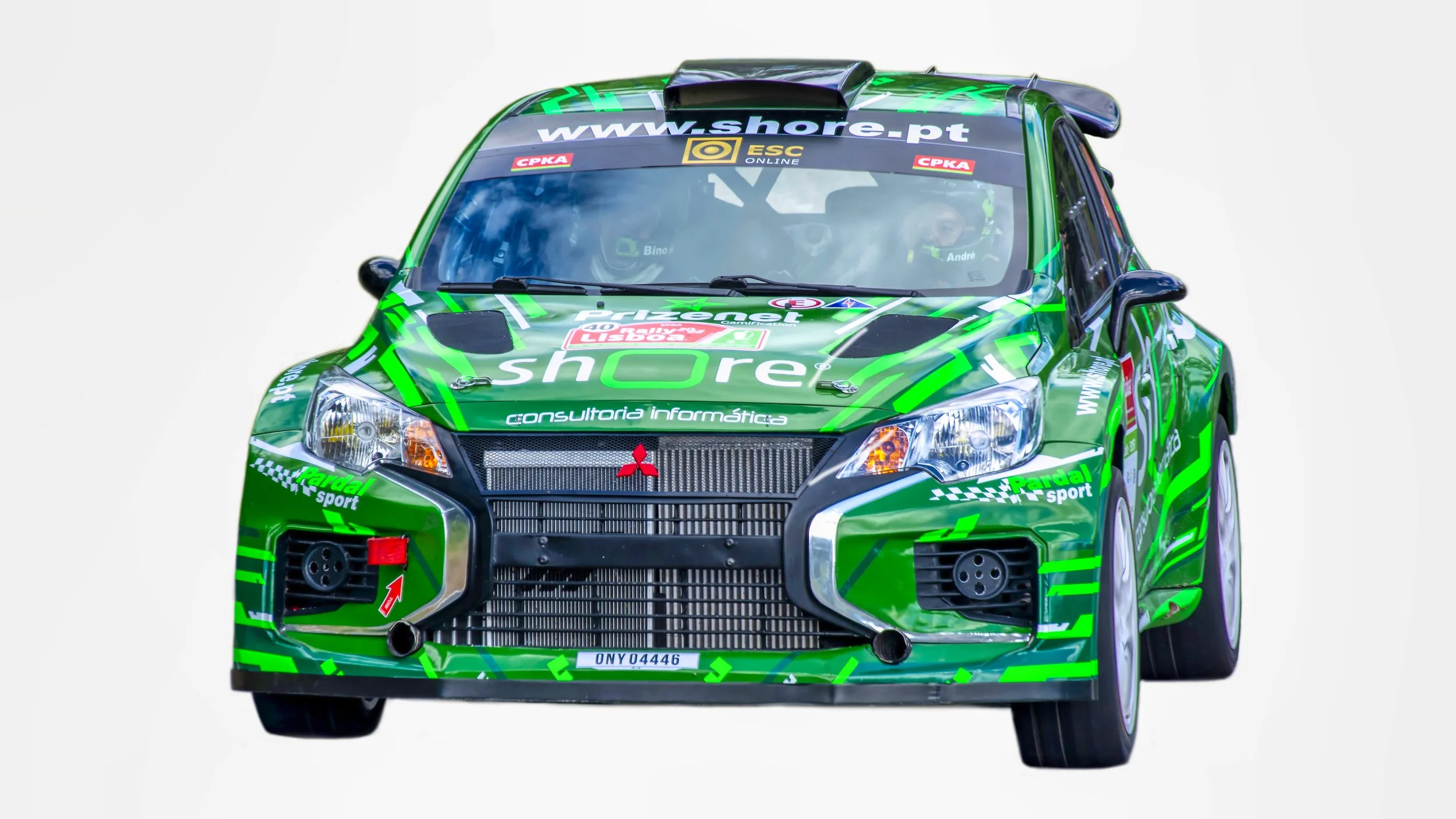 Rally de Lisboa 2022.  June 2022. MITSUBISHI MIRAGE EVO