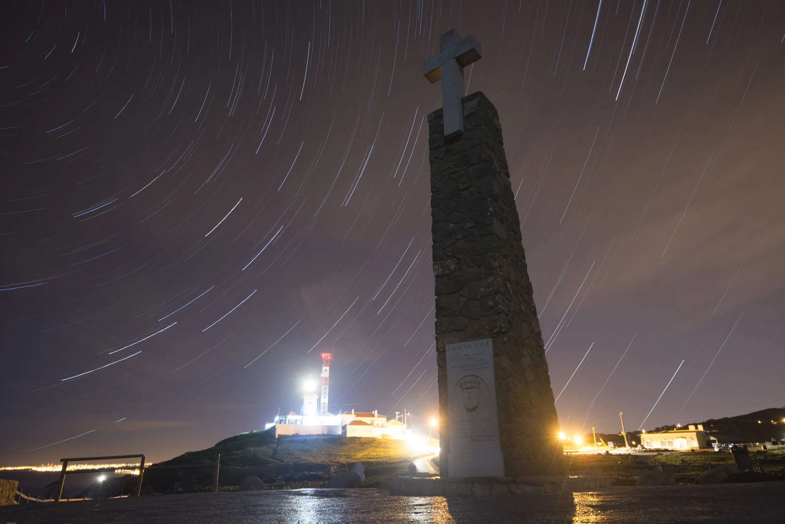 Startrail Cabo da Roca, Portugal 