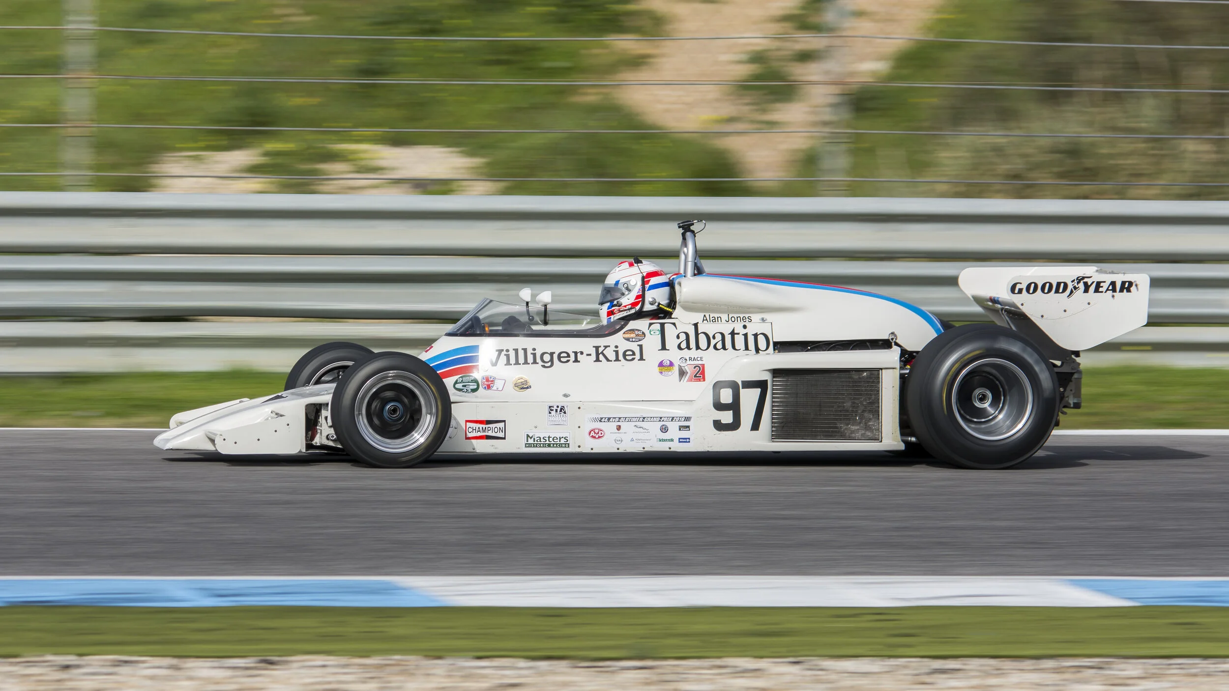 Estoril Circuit, Portugal. Shadow DN8 Ford Cosworth 1977 - Estoril Classics F1 Winter Testing Feb 2017
