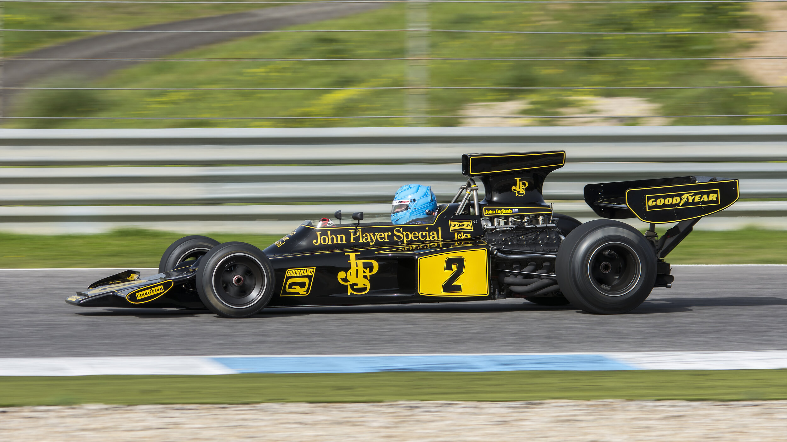 Estoril Circuit, Portugal. Lotus 72d Ford Cosworth 1970 - Estoril Classics F1 Winter Testing Feb 2017