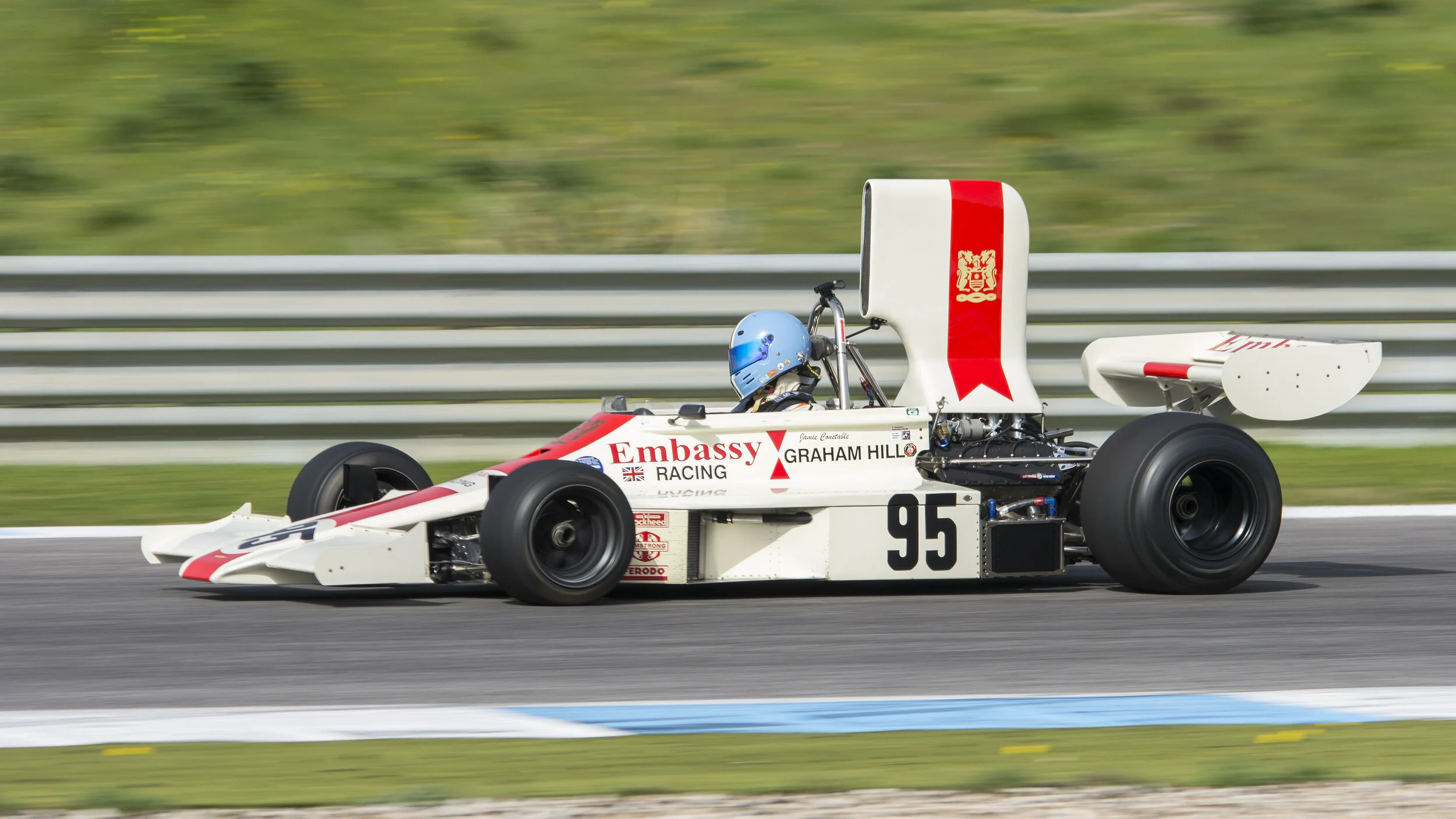 Estoril Circuit, Portugal. Lola T370 Ford Cosworth 1974 - Estoril Classics F1 Winter Testing Feb 2017
