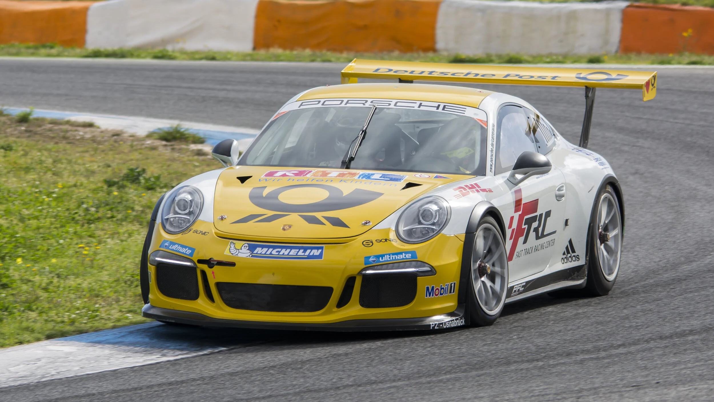 Estoril Circuit, Portugal. Team Deutsche Post Porsche GT3 CUP Tests Mar 2017