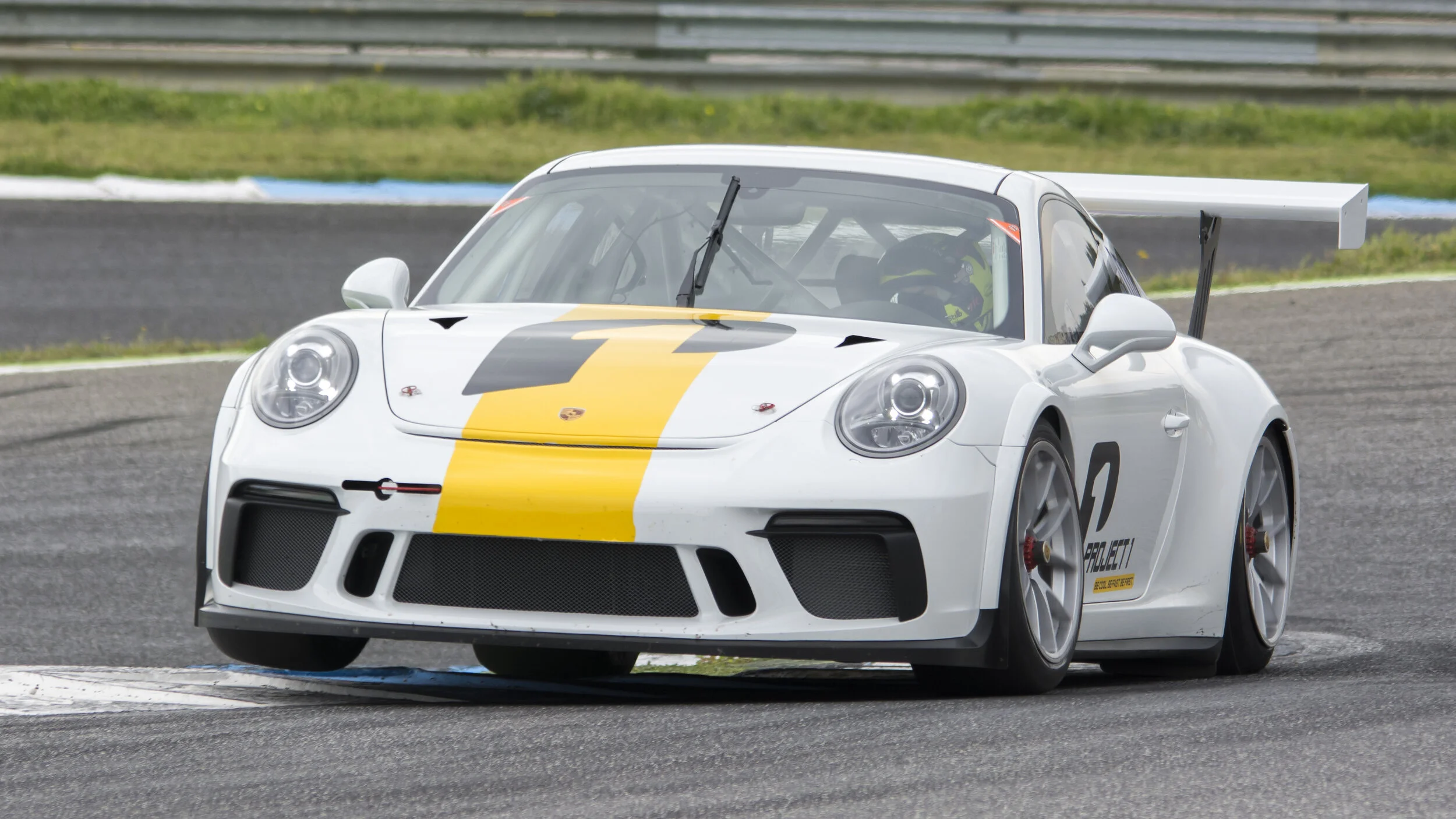 Estoril Circuit, Portugal. Team Deutsche Post Porsche GT3 CUP Tests Mar 2017