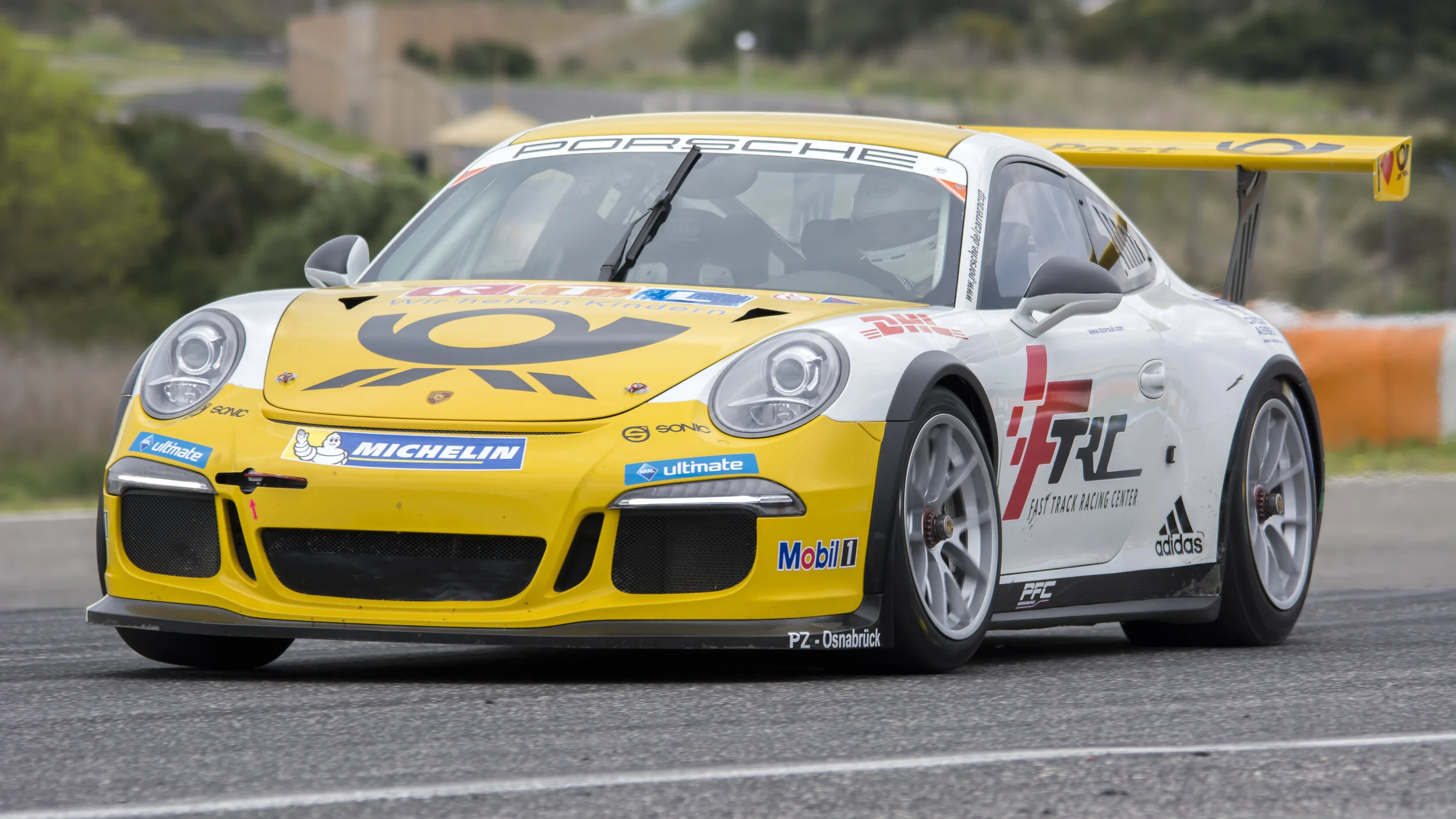Estoril Circuit, Portugal. Team Deutsche Post Porsche GT3 CUP Tests Mar 2017