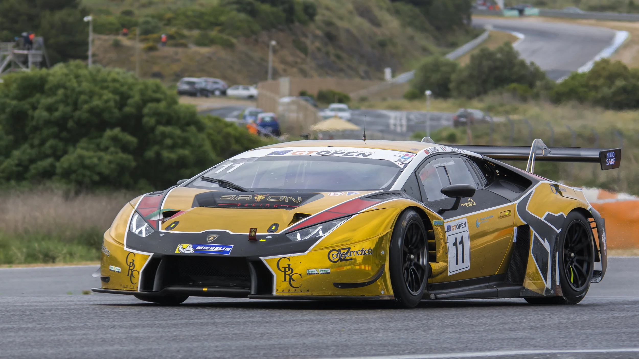 Estoril Circuit, Portugal. GT Open Apr 2017. Ratón Racing Lamborghini Huracan GT3