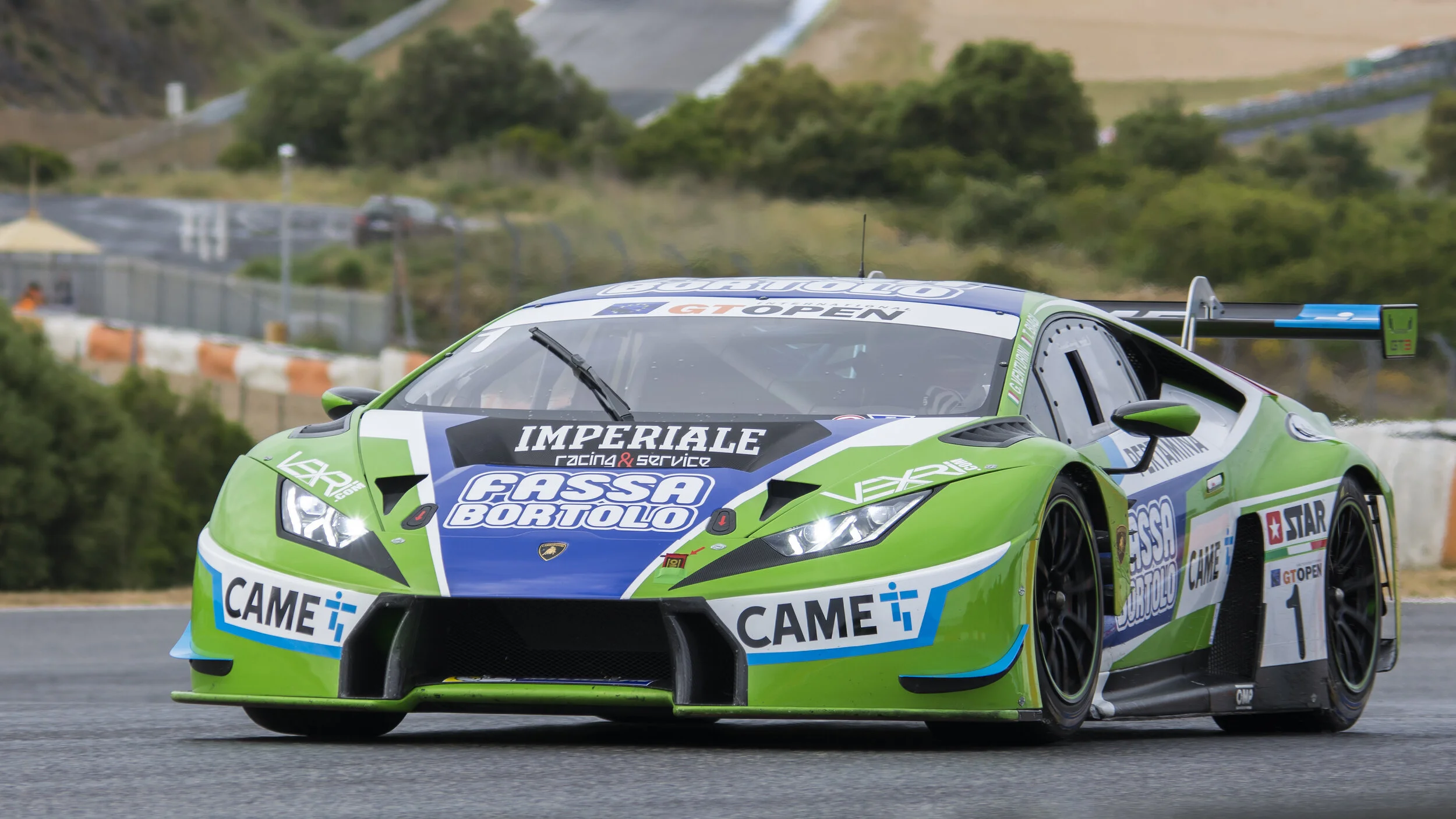 Estoril Circuit, Portugal. Int GT Open Apr 2017. Imperiale Racing Lamborghini Huracan GT3