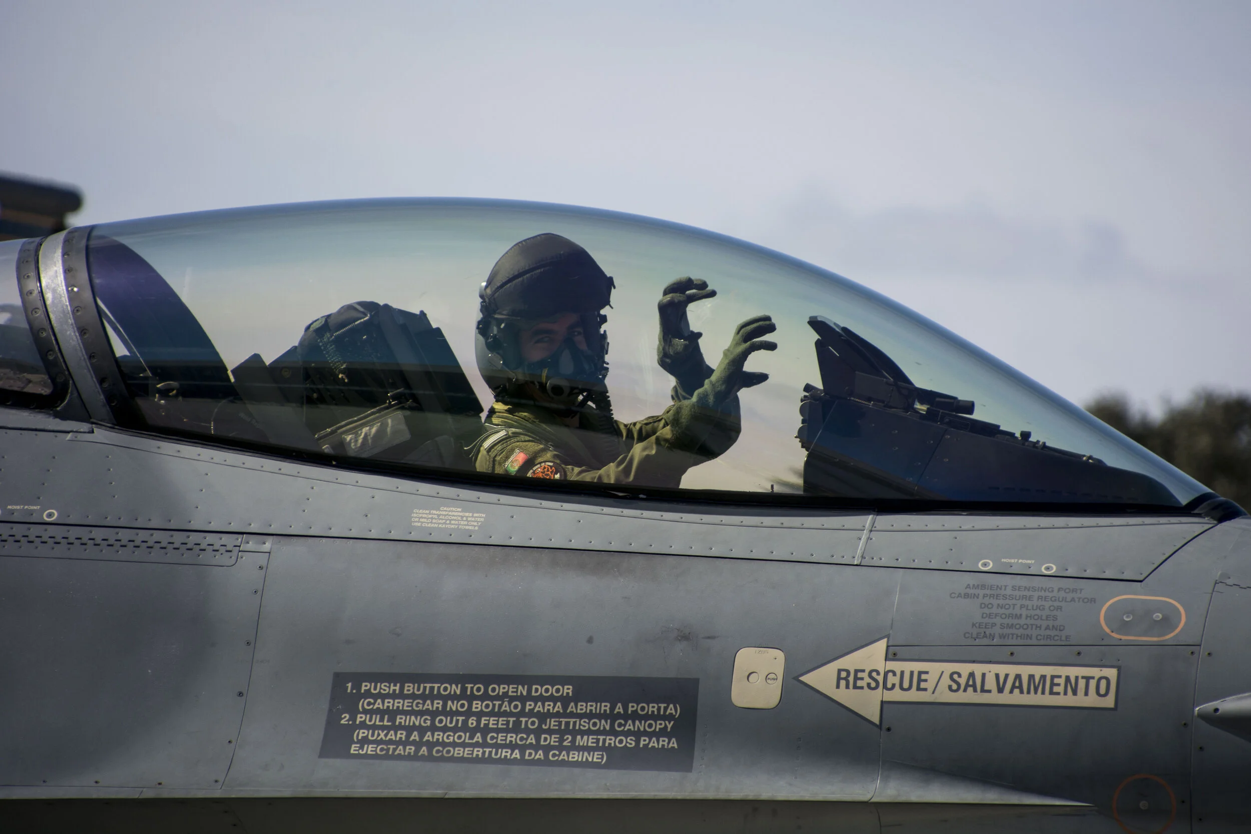 FAP BA11 Beja, Portugal.Real Thaw 16 Portuguese Air Force F-16MLU Pilot from Sqd 301