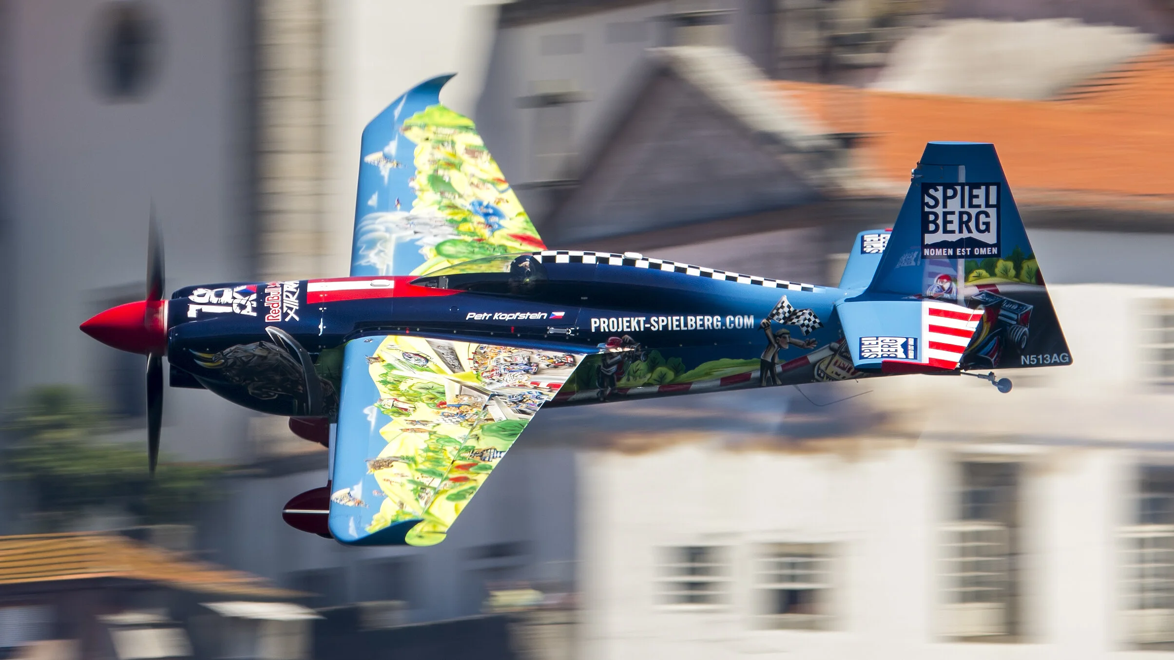 Red Bull Air Race Porto, Portugal 2017. N513AG Edge 540 V3 - Petr Kopfstin