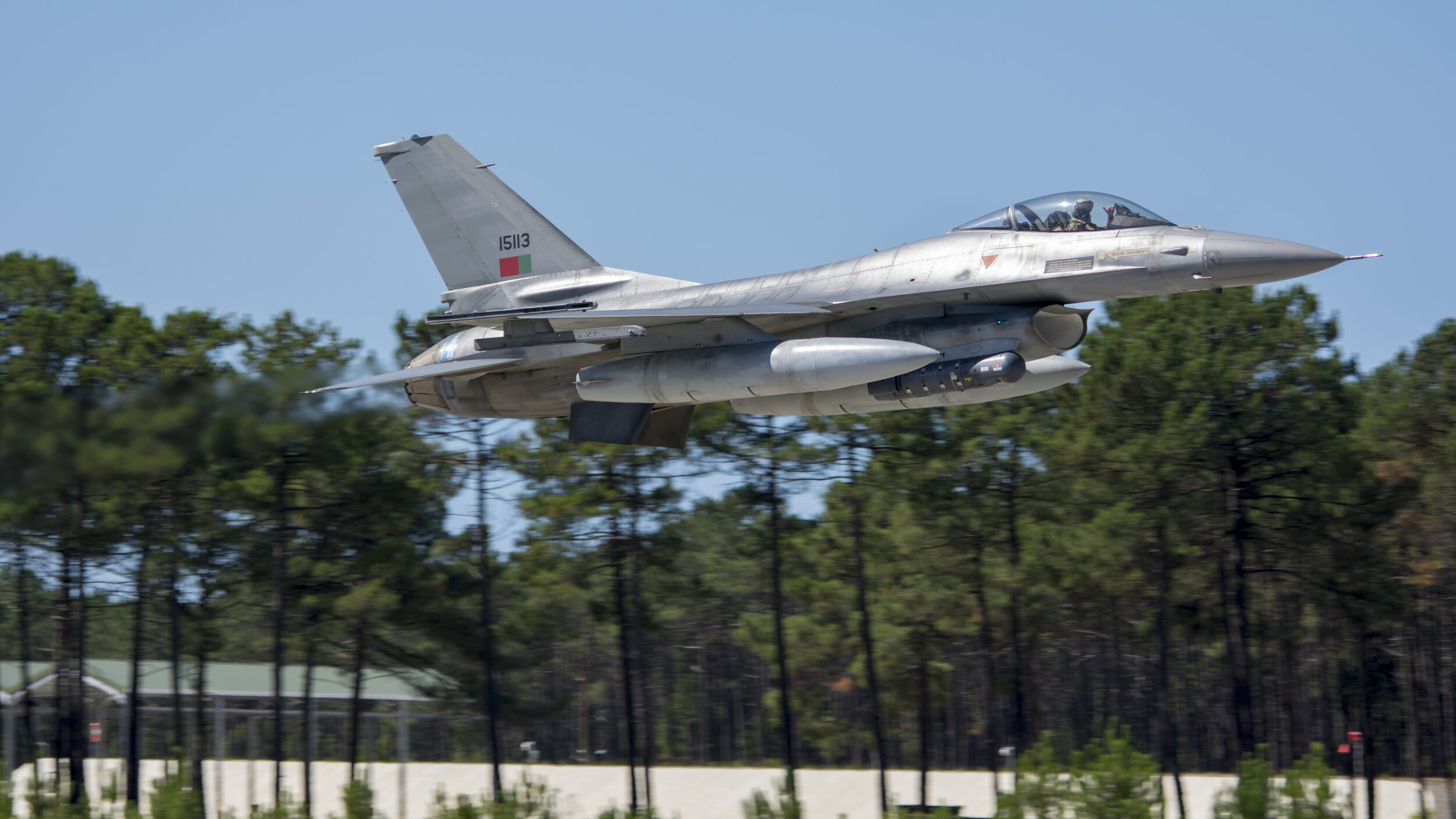 FAP BA5 Monte Real, Portugal. Spotters Day 2017. 15113 Portuguese Air Force General Dynamics F-16MLU