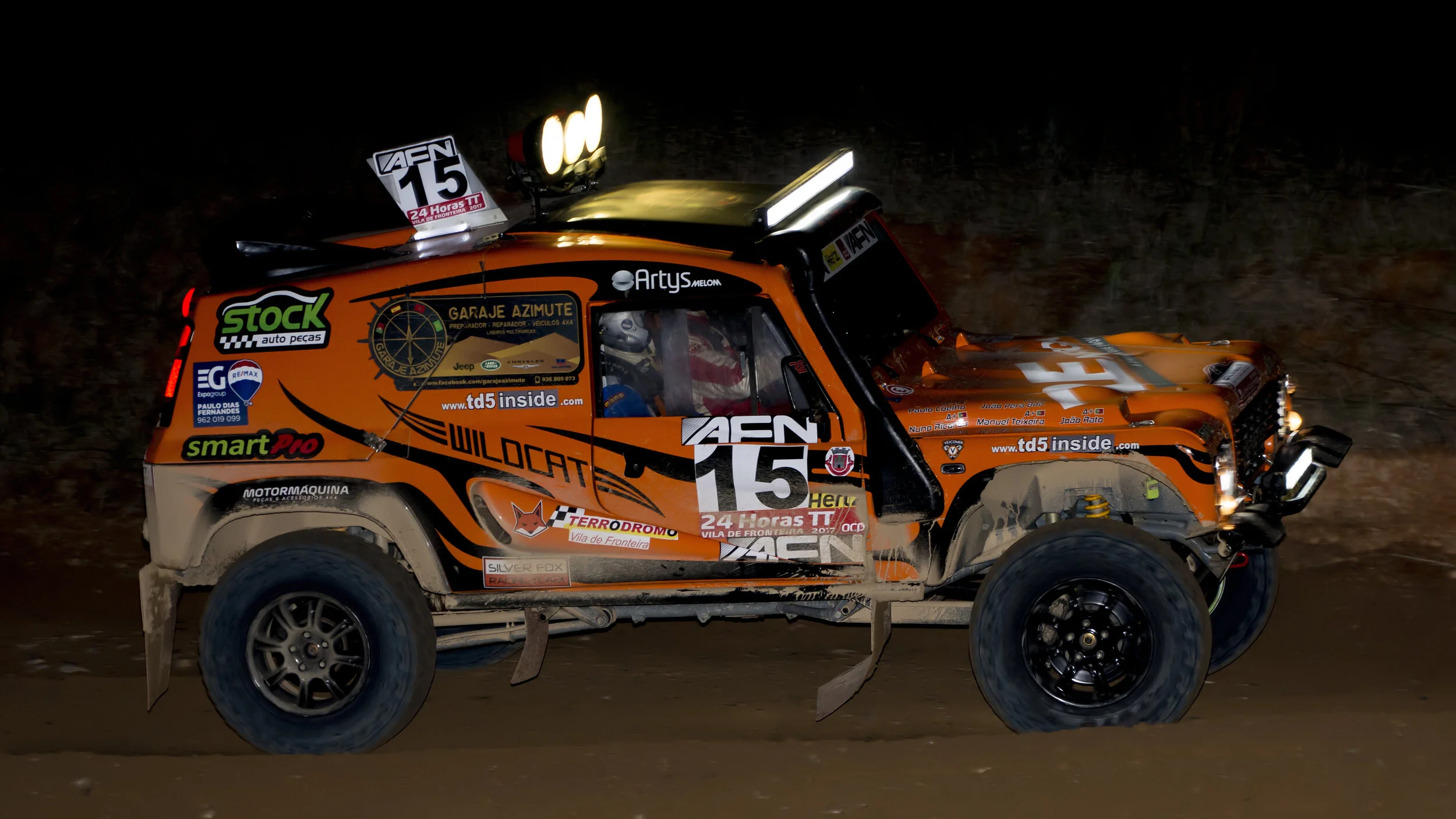Vila de Fronteira, Portugal. AFN 24 Horas TT Vila de Fronteira 2017. Land Rover Bowler Wildcat