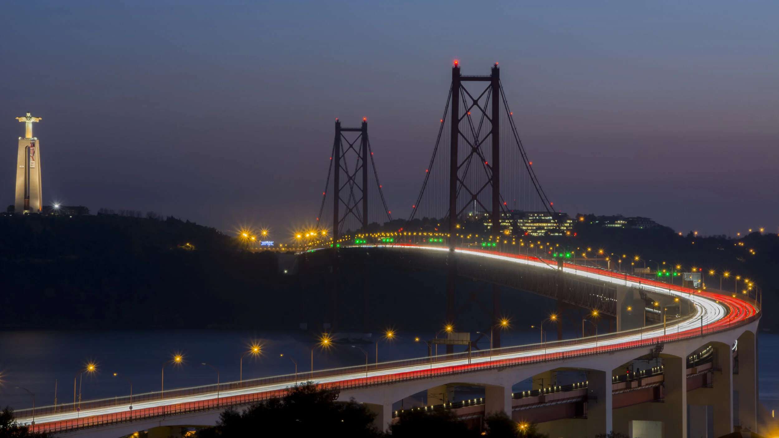 Lisbon, Portugal. Ponte 25 de Abril Dec 2017