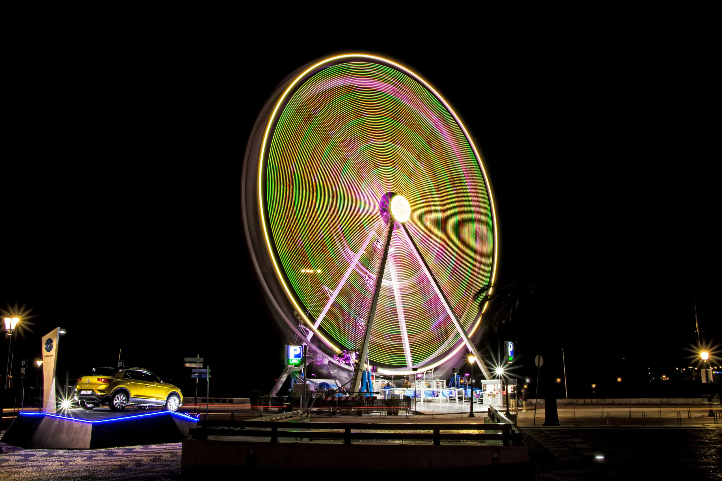 Cascais, Portugal. Annual Christmas Big Wheel