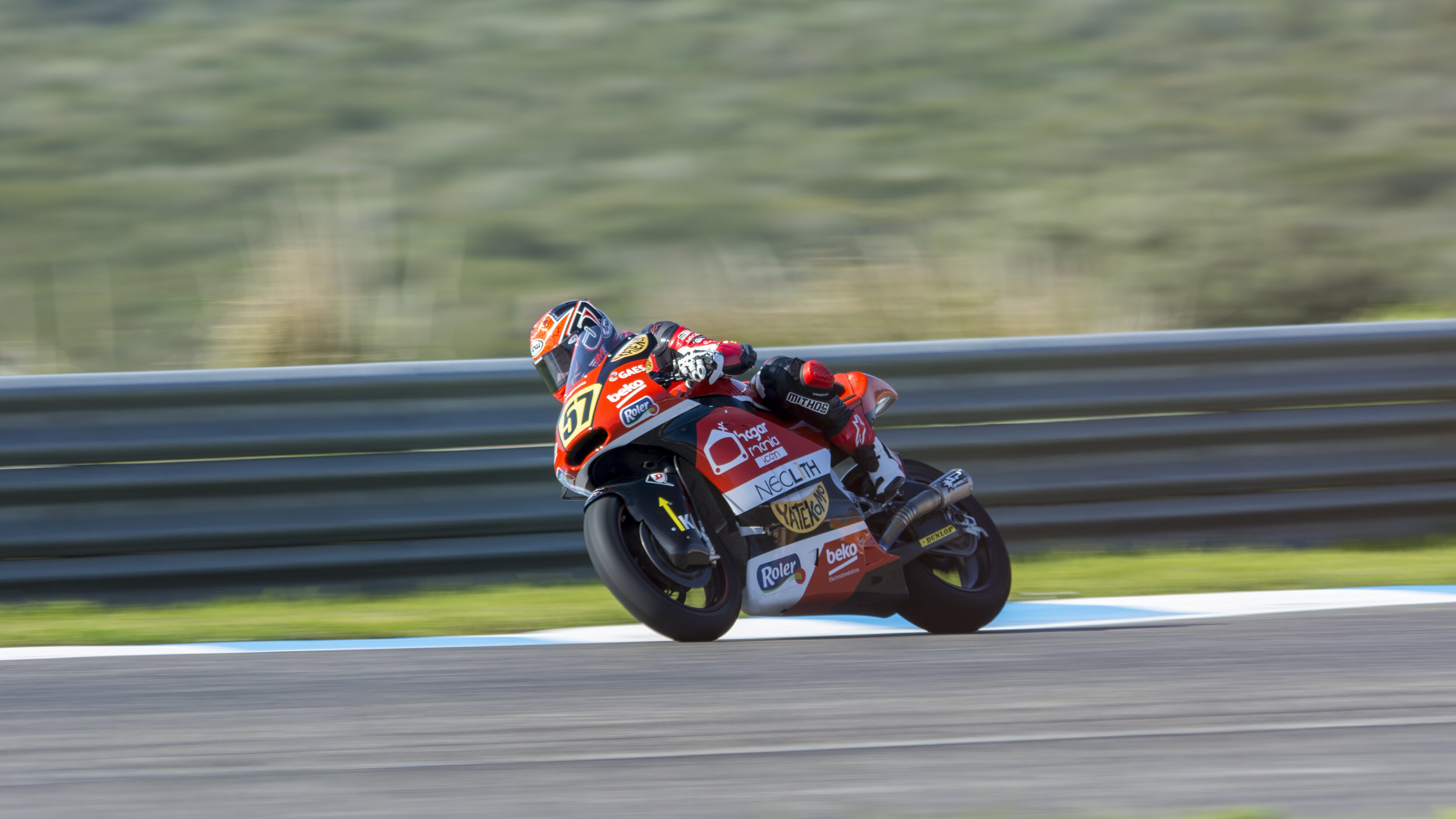 Estoril Circuit, Portugal. Moto 2 FIM CEV Repsol Q1 Practice. Edgar Pons Ramón. Mar 2018.