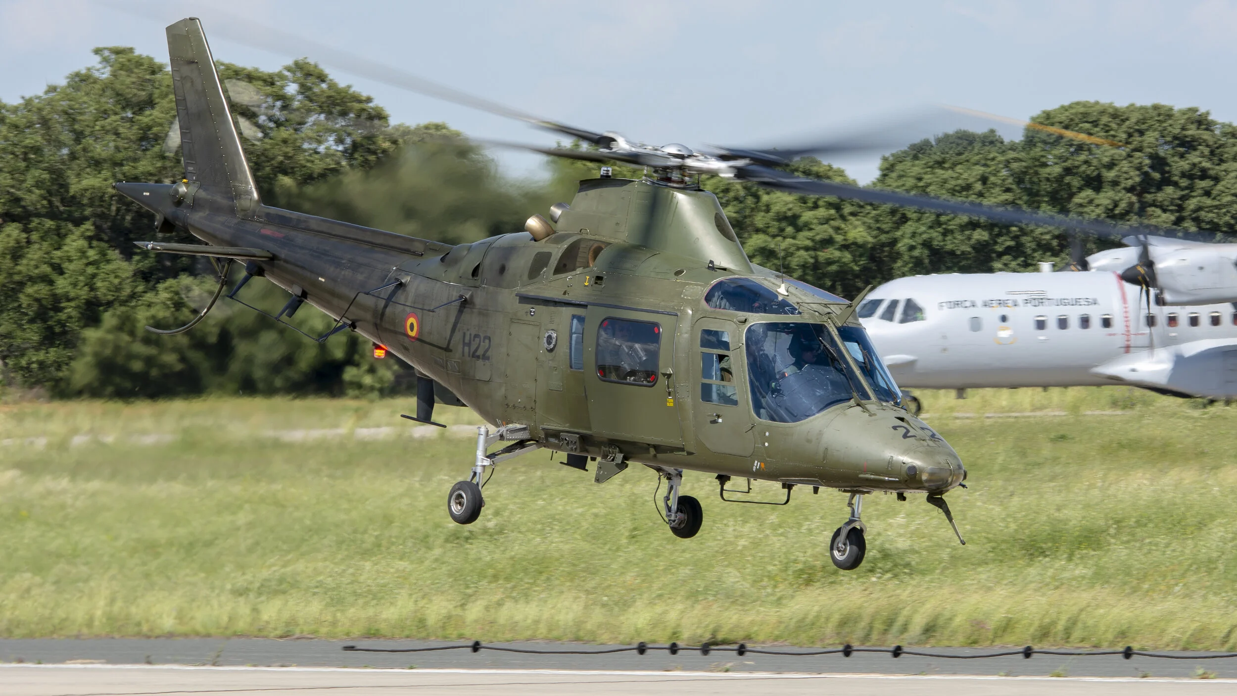 FAP BA11, Beja, Portugal. Hot Blade 2018.  H22 Belgian Army SABCA A109BA