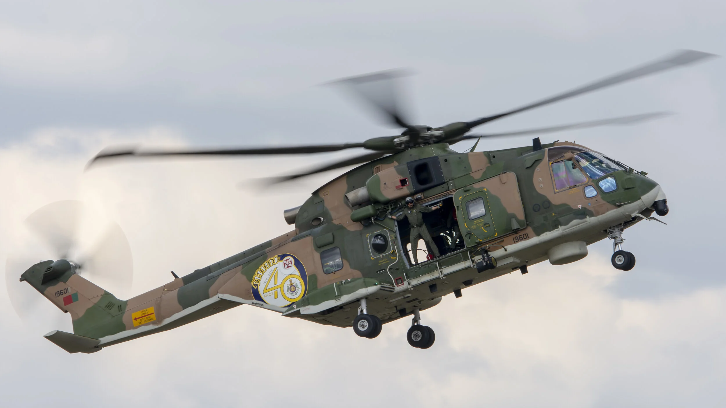 Évora, Portugal. FAP 66º Anniversary July 2018.  19601 Agusta-Westland EH-101 Merlin Portuguese Air Force