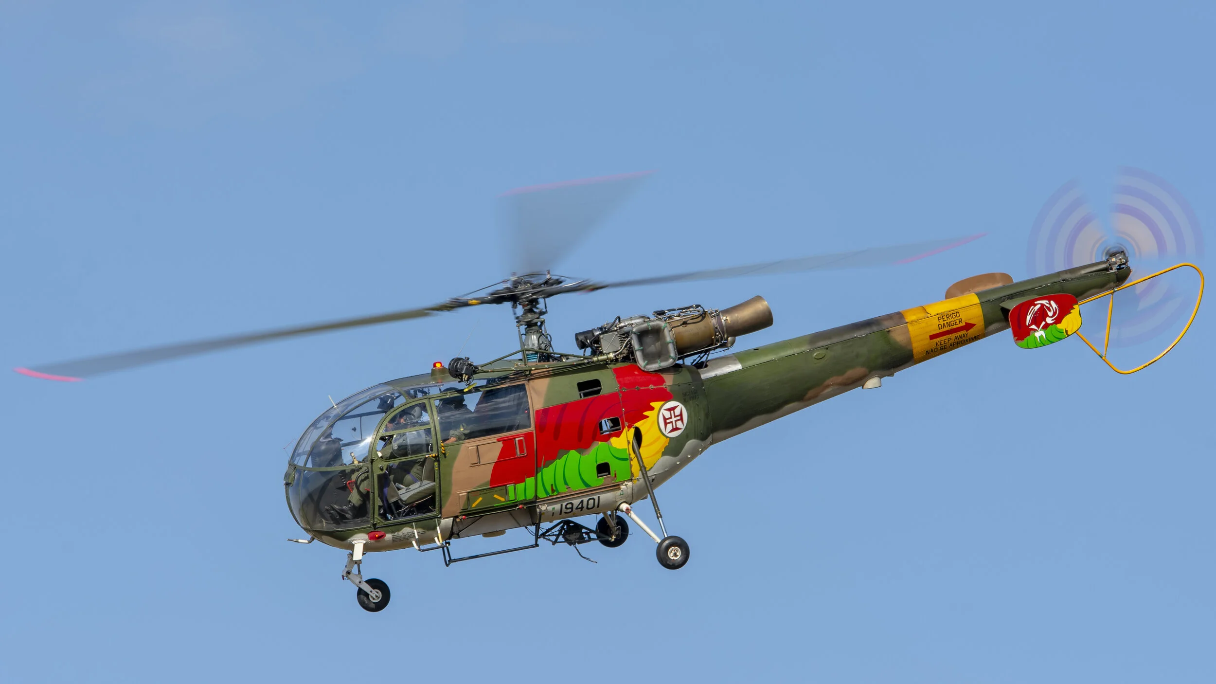 Évora, Portugal. FAP 66º Anniversary July 2018.  19401 Sudaviation SE 3160 Alouette III Portuguese Air Force