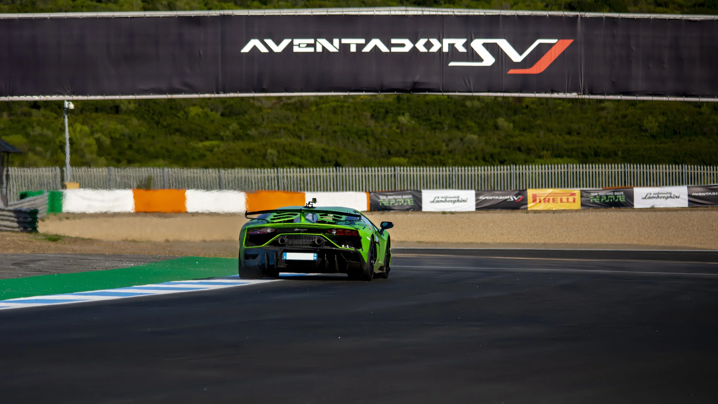 Estoril Circuit, Portugal. Lamborghini Aventador SVJ Release Sept 2018. 