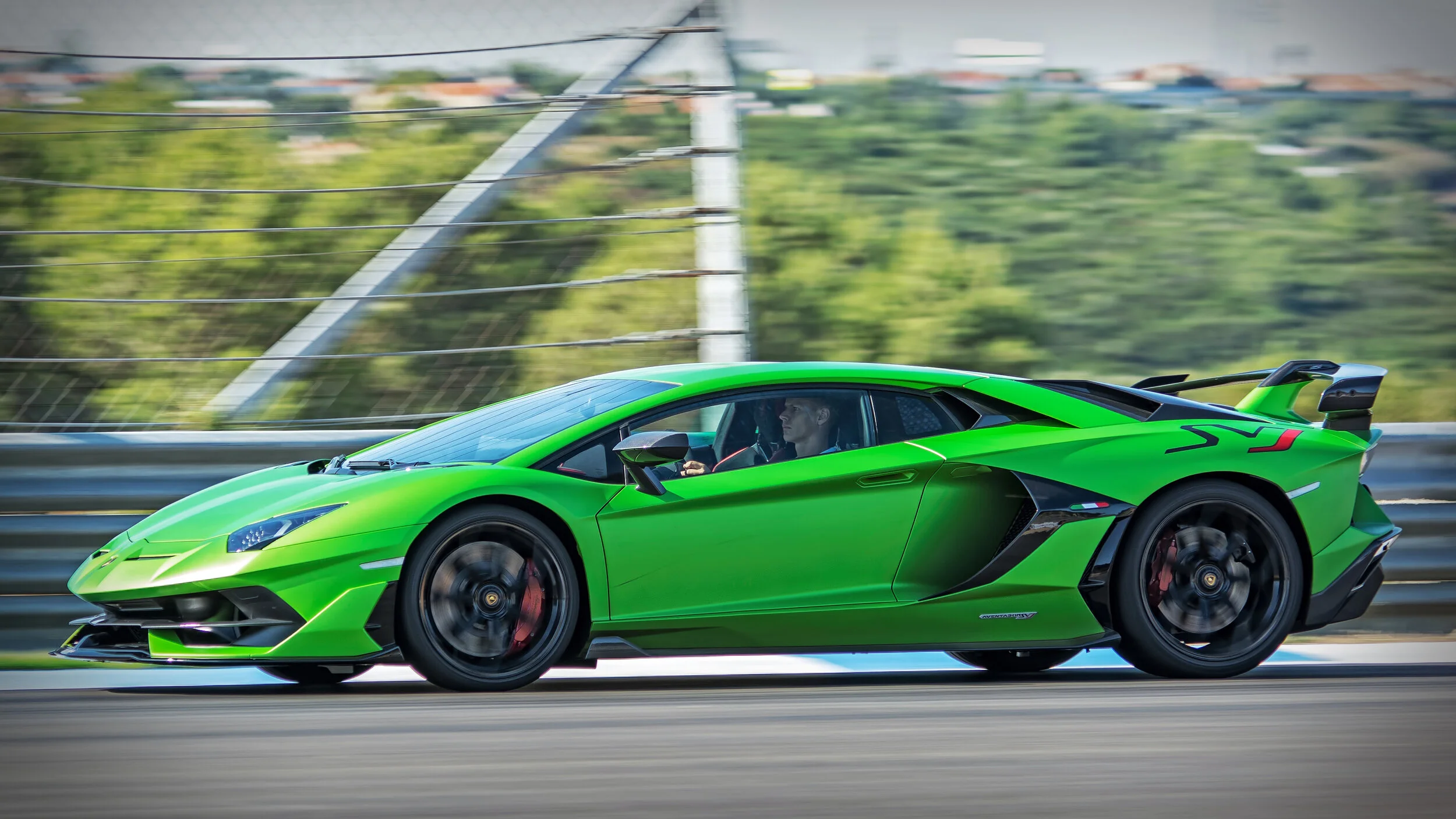 Estoril Circuit, Portugal. Lamborghini Aventador SVJ Release Sept 2018. 