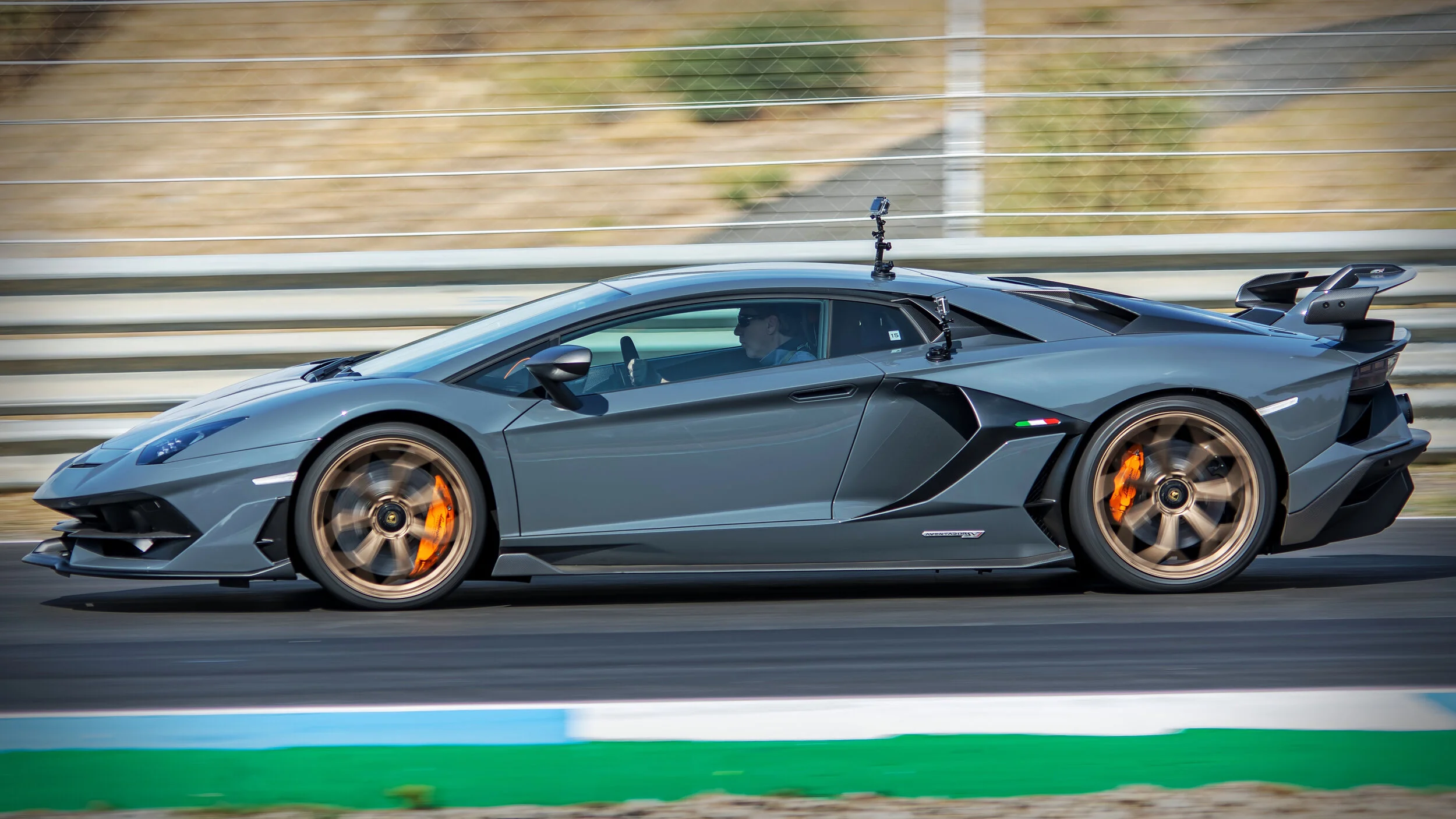 Estoril Circuit, Portugal. Lamborghini Aventador SVJ Release Sept 2018.