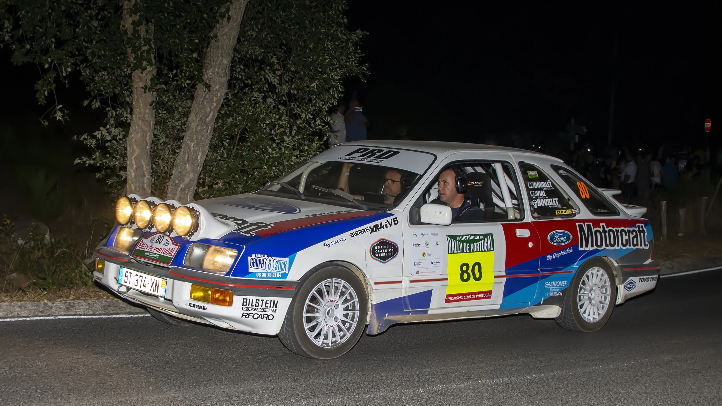 Serra de Sintra, Portugal. Portugal Historic Rally Oct 2018. 1984 Ford Sierra XR4i