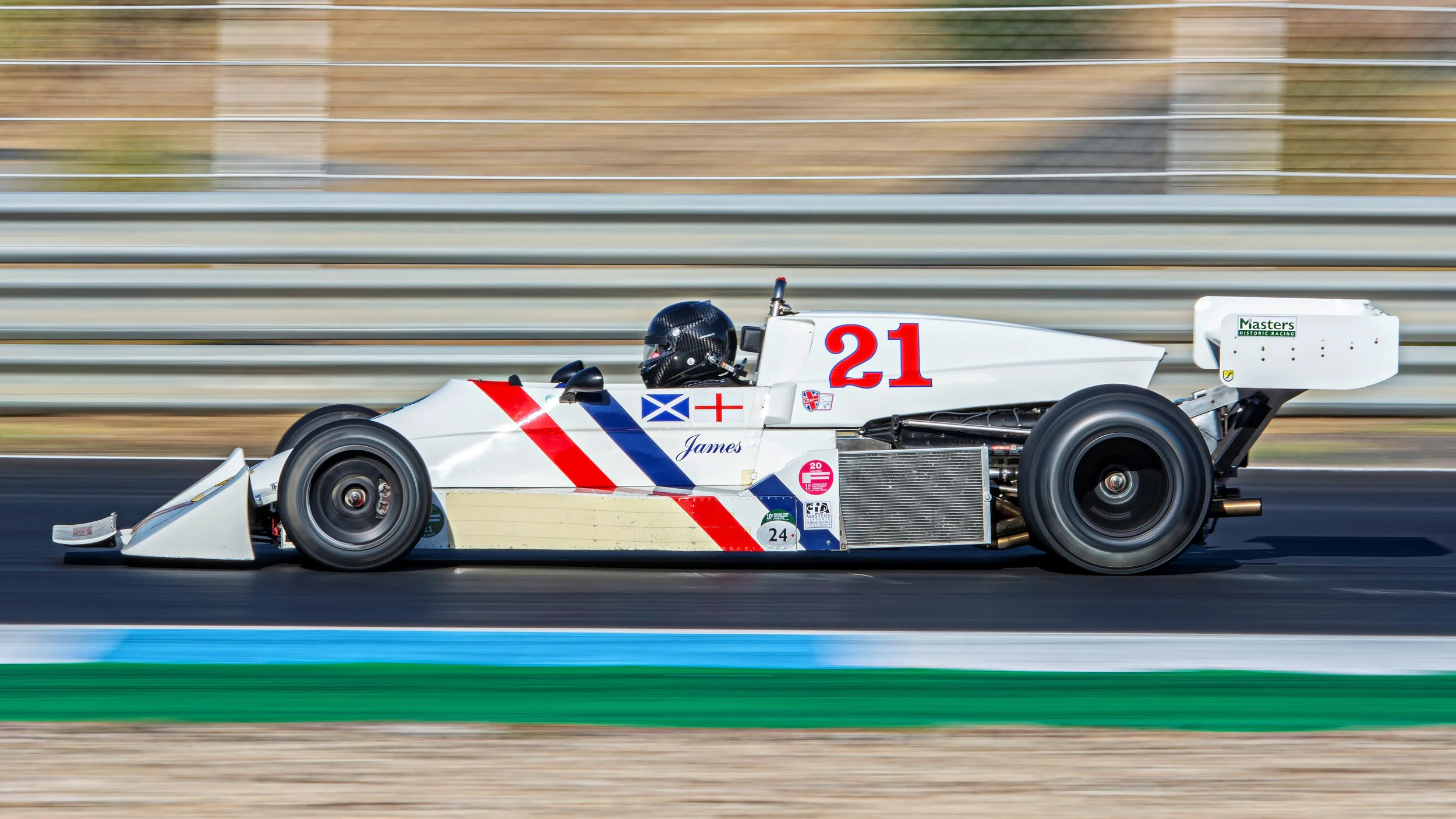 Estoril Circuit, Portugal. Estoril Classic Week Oct 2018. Hesketh 308 C - 1975. Orginally driven by James Hunt