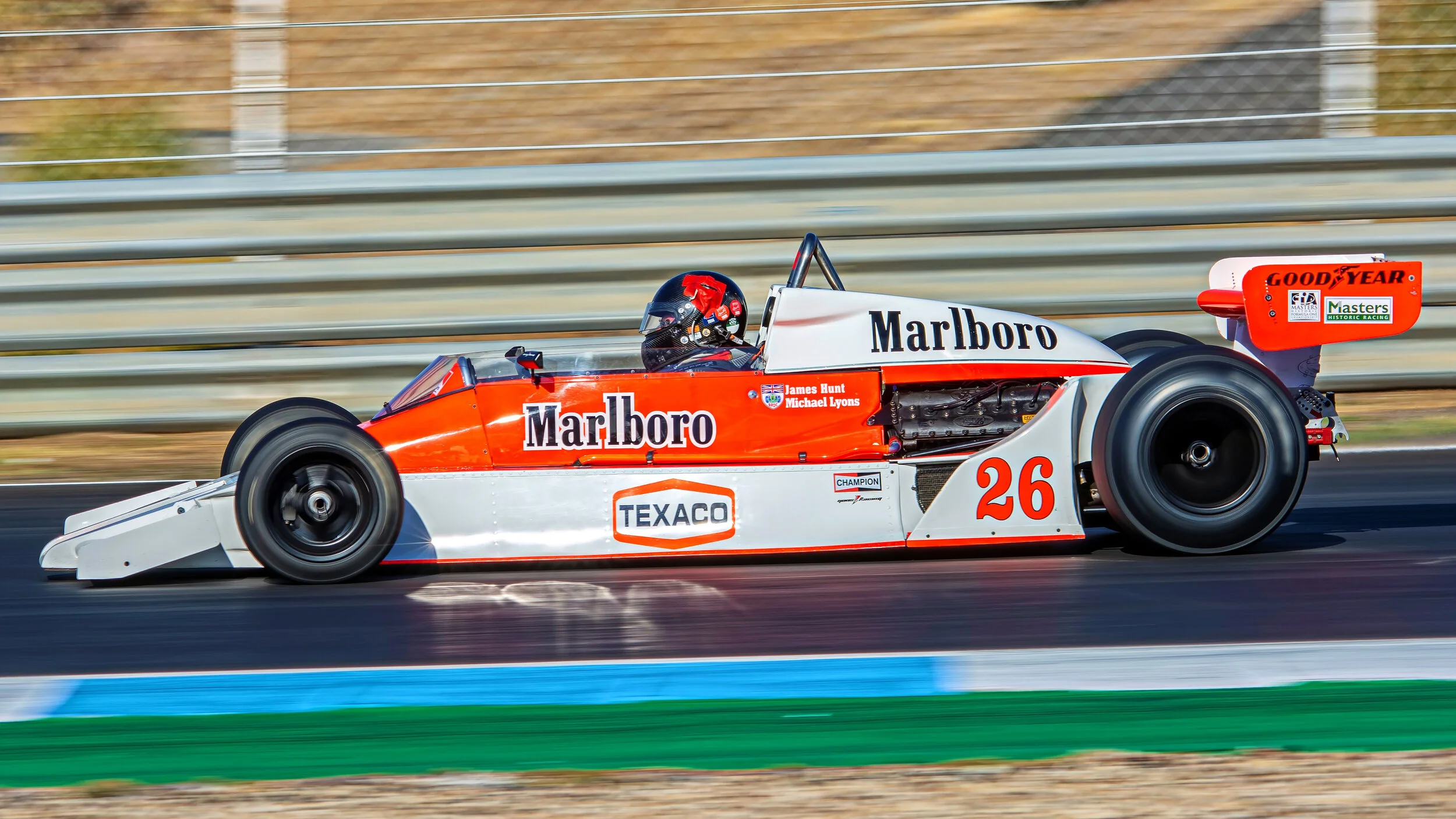 Estoril Circuit, Portugal. Estoril Classic Week Oct 2018. McLaren M26 - 1976. Orginally driven by James Hunt