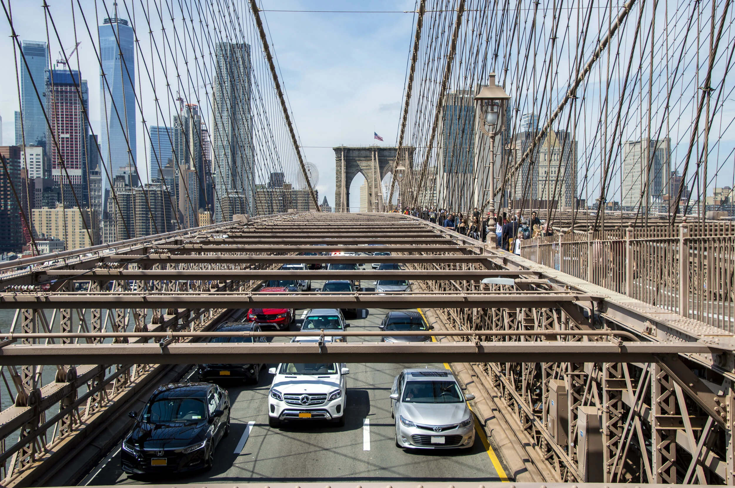 New York City. Brooklyn Bridge