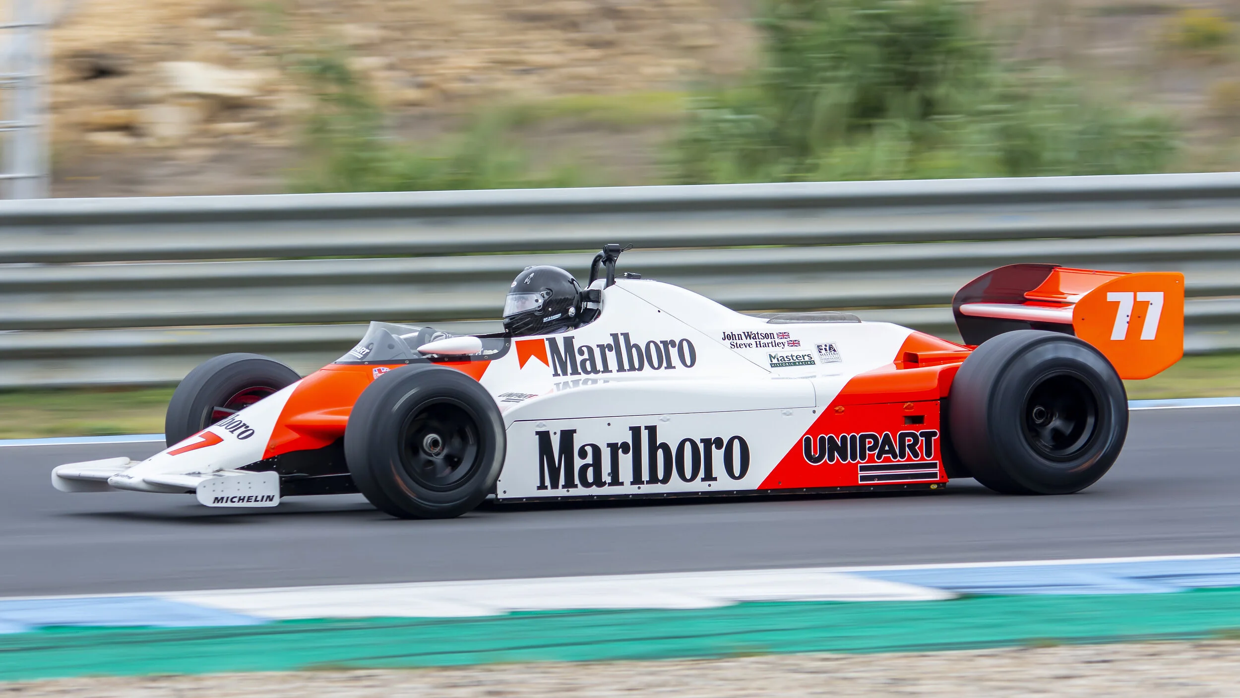 Estoril Circuit, Portugal. Estoril Classics 2019. Steve Hartley - McLaren MP4