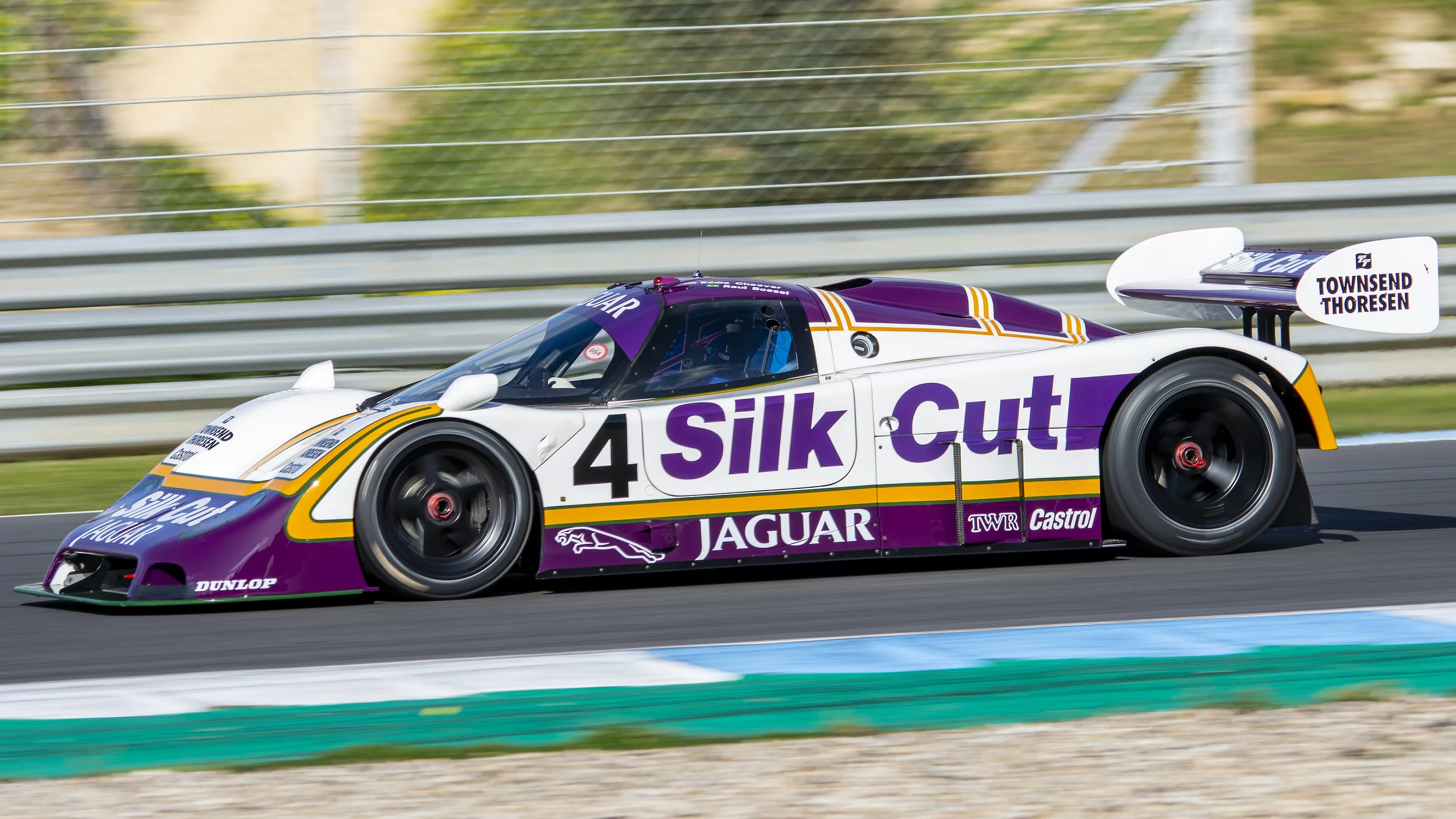 Estoril Circuit, Portugal. Estoril Classics Winter Tests Feb 2020. 1987 Group C Jaguar XJR-8 LM