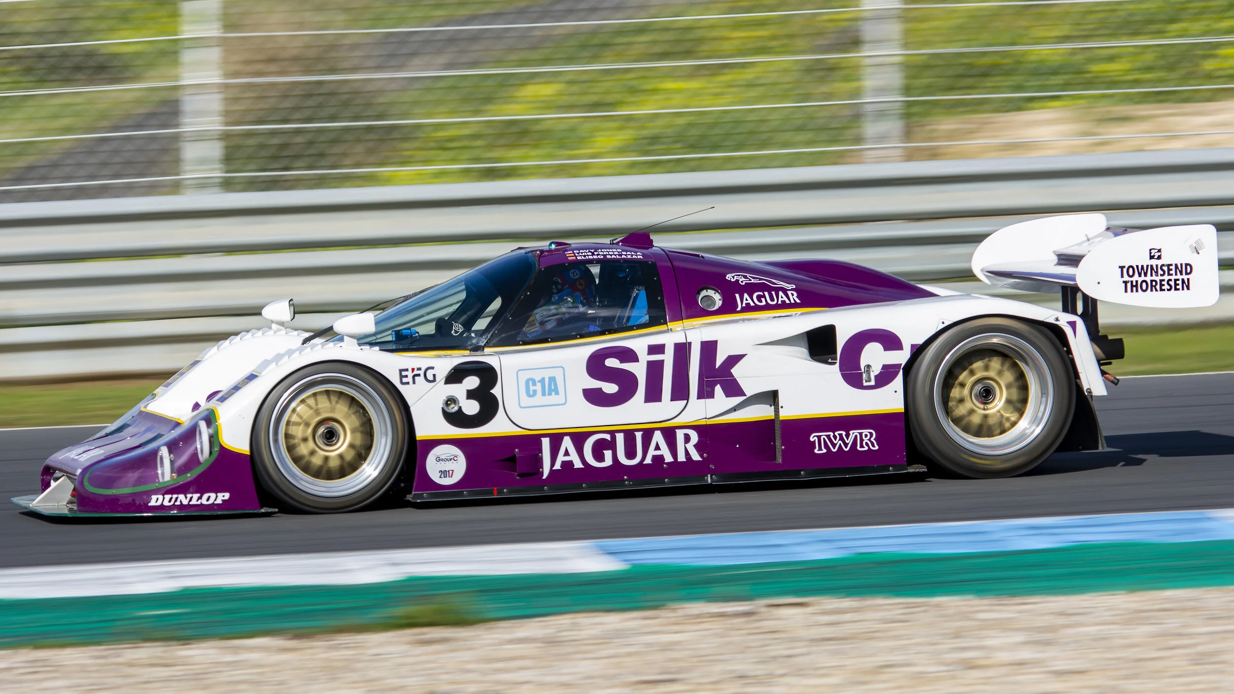 Estoril Circuit, Portugal. Estoril Classics Winter Tests Feb 2020. 1990 Group C Jaguar XJR-12 LM