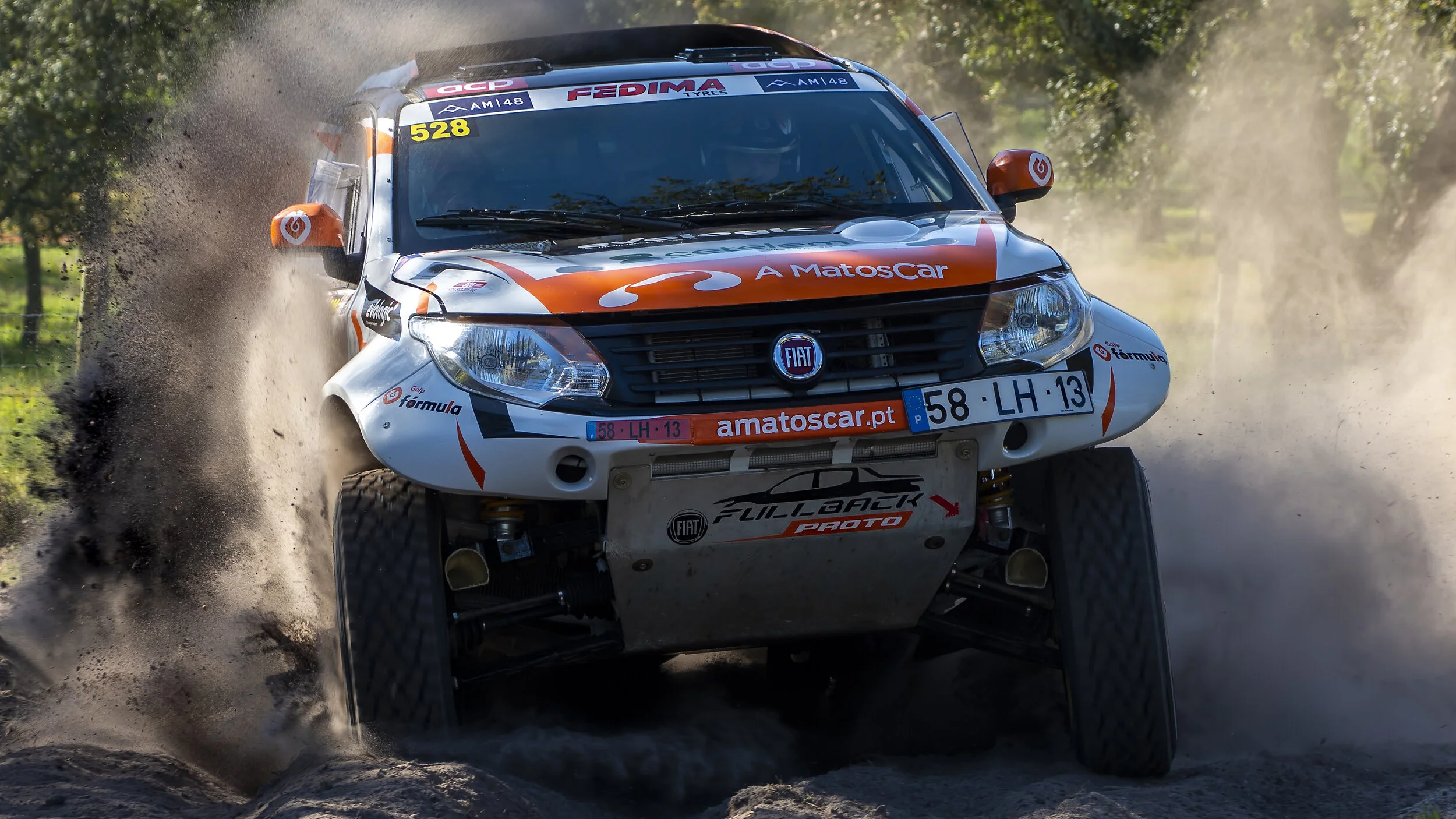 Santiago do-Cacém-Grândola, Portugal. Baja TT ACP Feb 2020. Nuno Matos & Joel Lutas - Fiat Fullback Proto