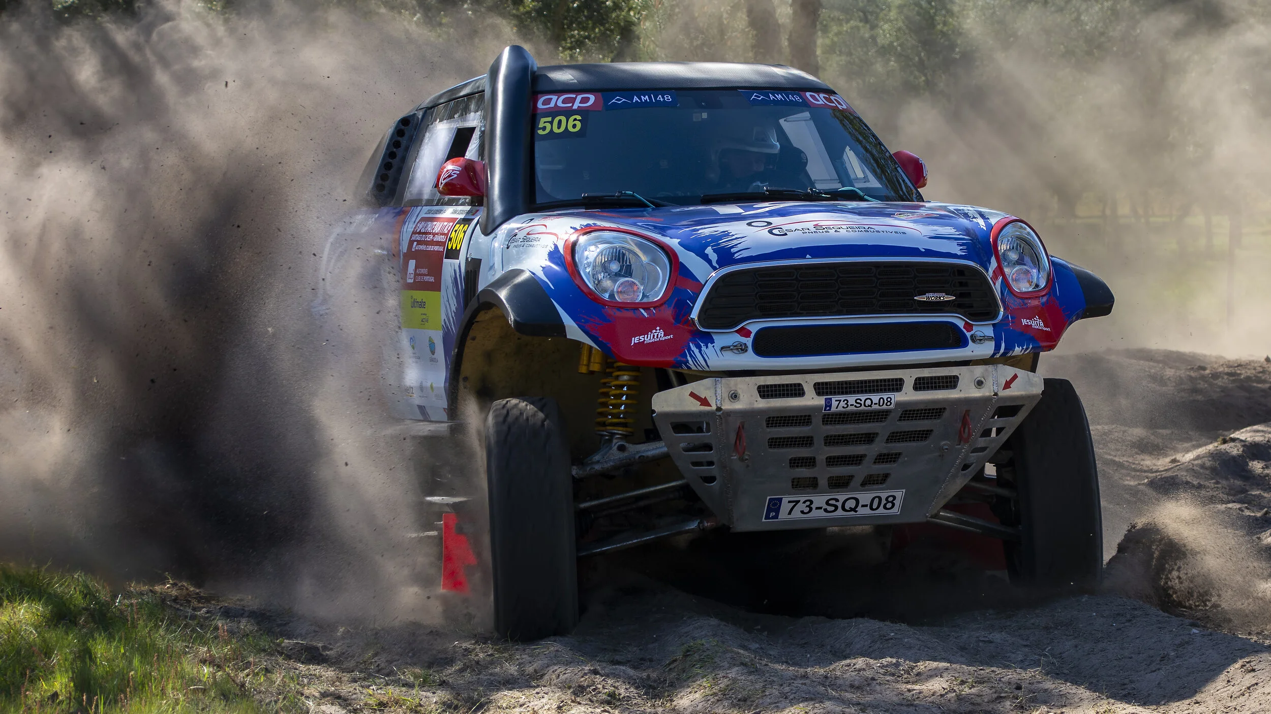 Santiago do-Cacém-Grândola, Portugal. Baja TT ACP Feb 2020. César Sequiera & Tânia Sequeira - Mini Cooper D Proto