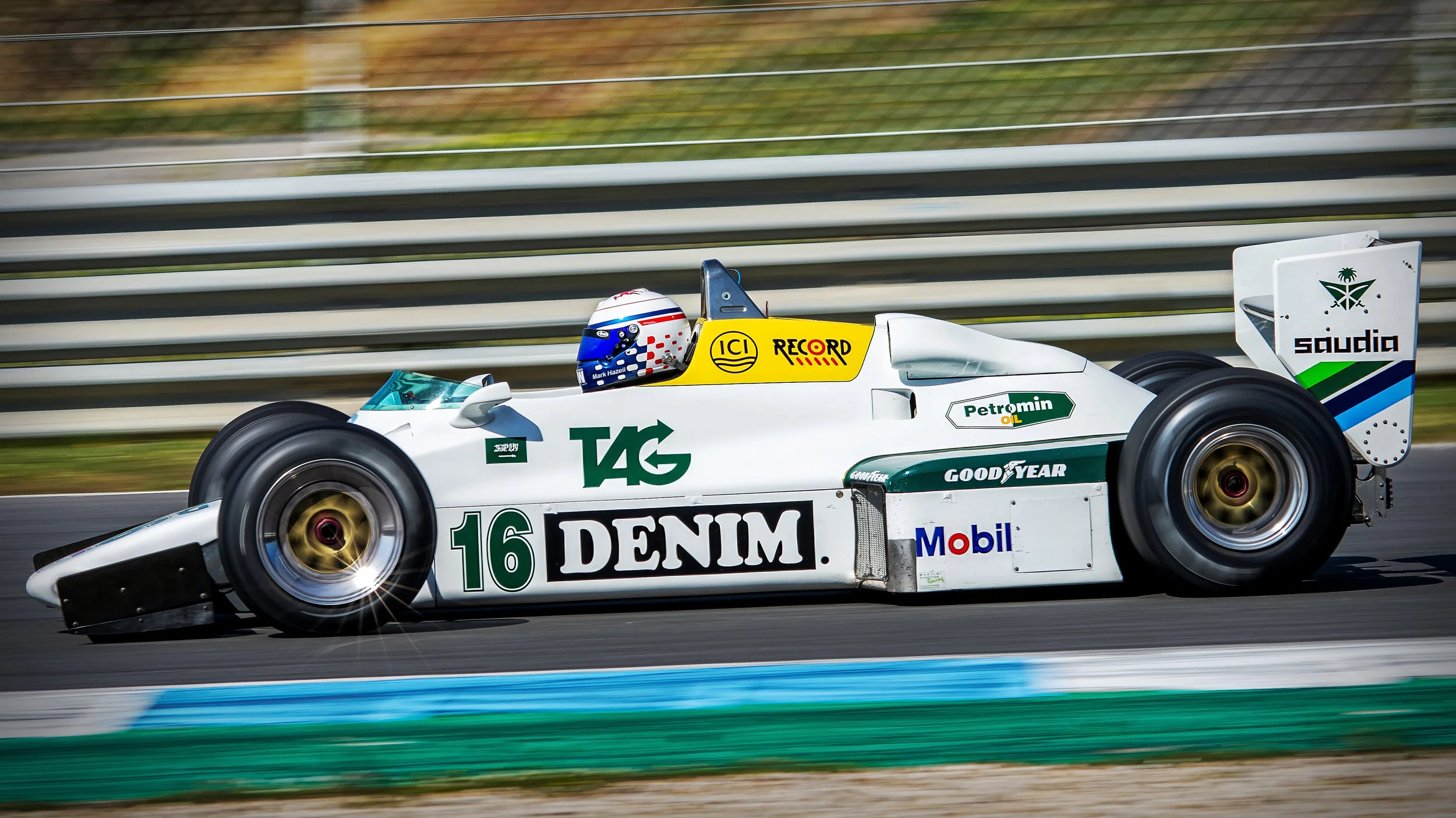 Estoril Circuit, Portugal.  Race Ready Historic Racing. 1983 TAG Williams FW08-C. Originally Driven by Keke Rosberg & Jacques Laffite.
