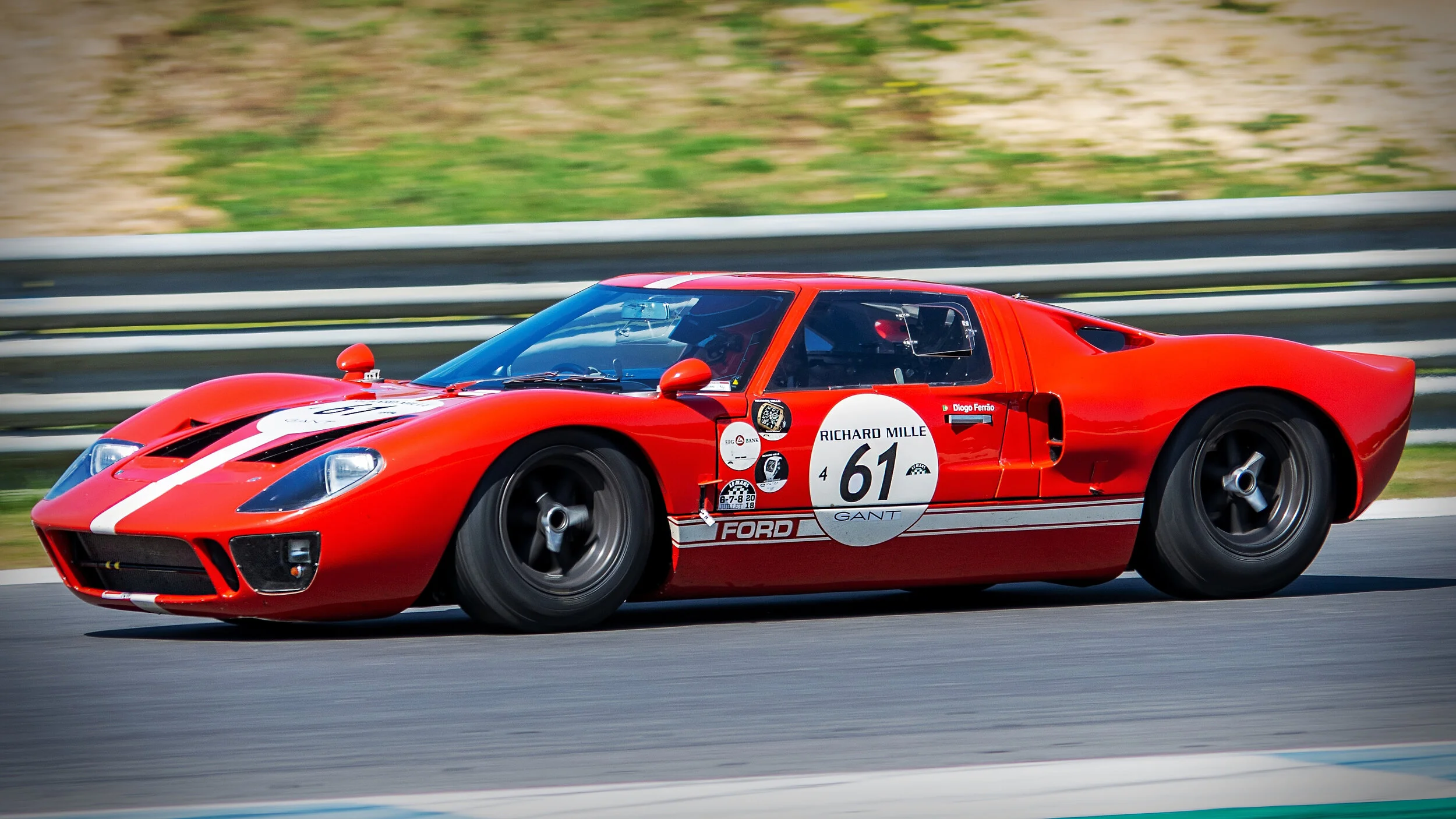 Estoril Circuit, Portugal.  Race Ready Historic Racing. 1965 Ford GT40 Mk1