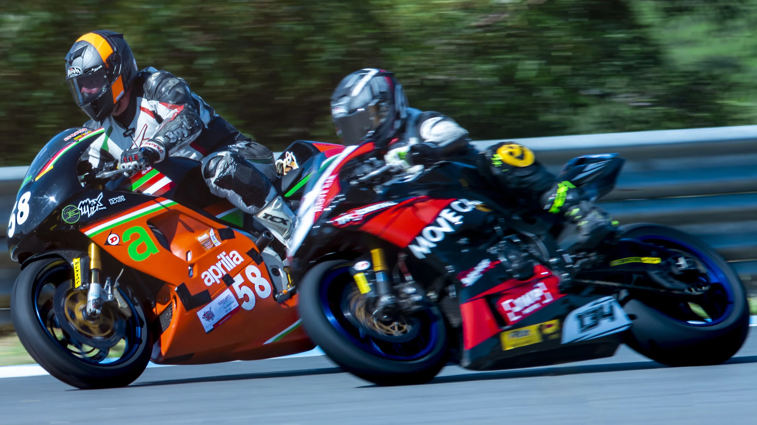 Estoril Circuit, Portugal. Campeonato Nacional de Velocidade CNV 2020. #58 Ricardo Lopes - Kawasaki ZX10RR & #134 Tiago Cleto - Yamaha R1