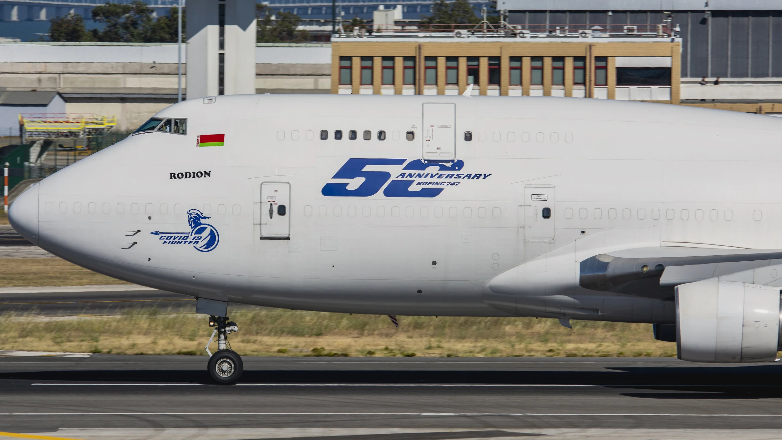 LPPT (Lisbon, Portugal). Rubystar Airways EW-511TQ Boeing B747-412 (BCF)