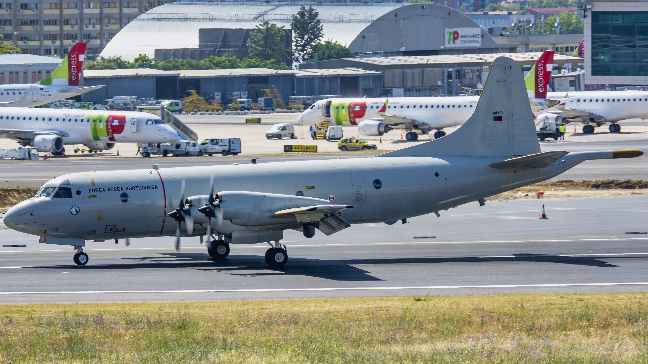 LPPT (Lisbon, Portugal). FAP Portuguese Air Force 14809 Lockheed P-3Cup+ Orion