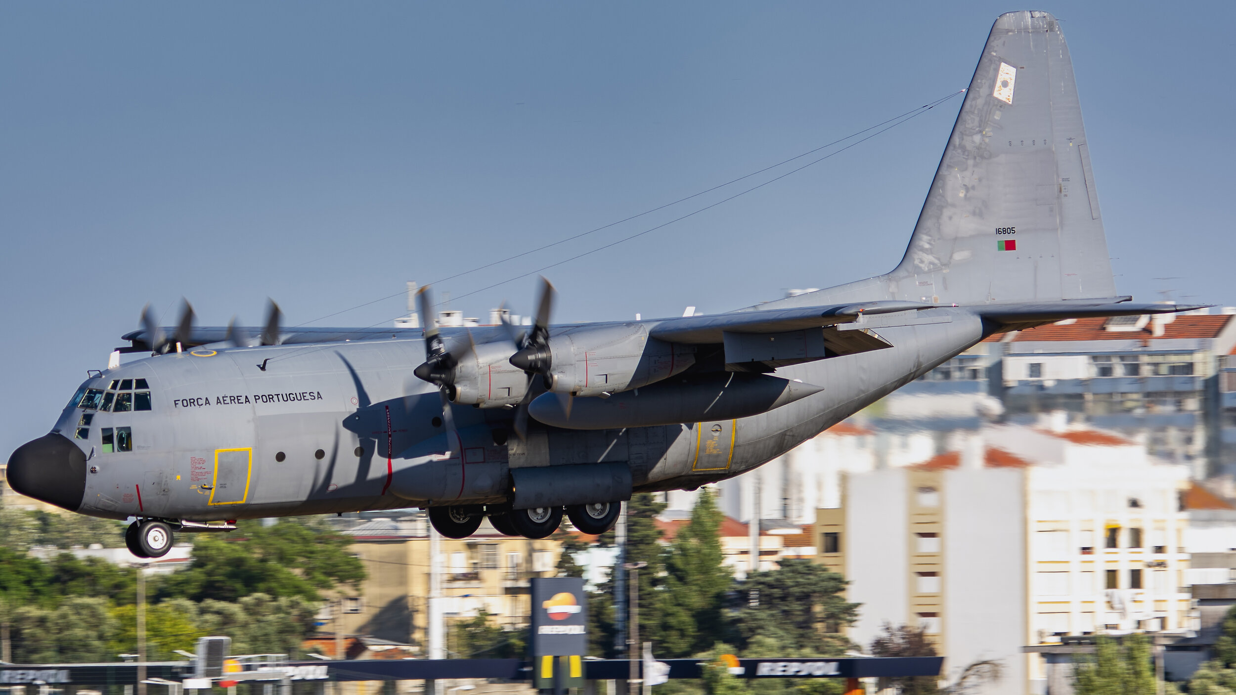 LPPT (Lisbon, Portugal). FAP Portuguese Air Force 16805 Lockheed C-130H Hercules