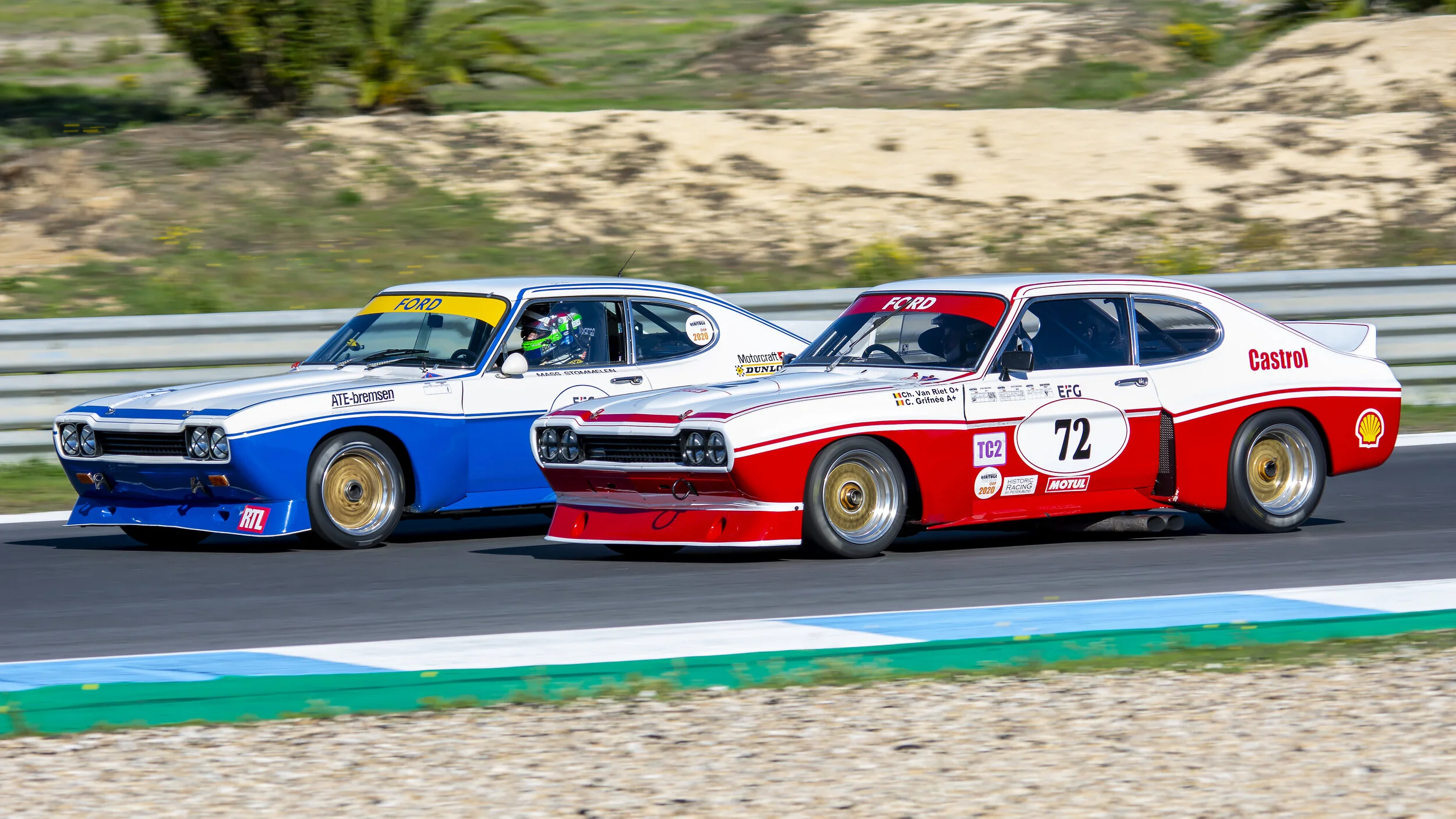 Estoril Circuit, Portugal. Estoril Classis Oct 2020. Ford Capri 3100 RS 1973-1975