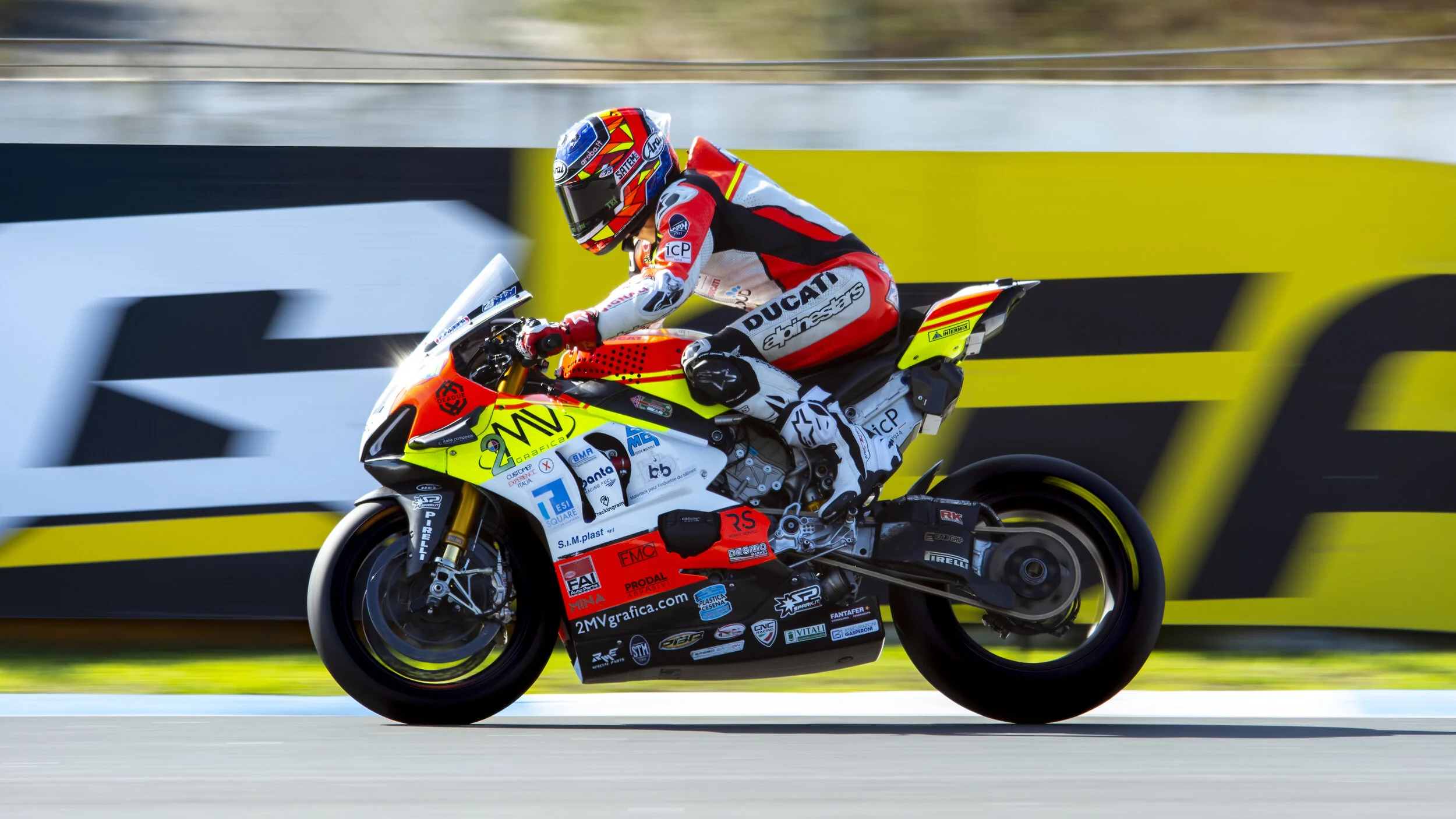 Estoril Circuit, Portugal. WorldSBK - Pirelli Estoril Round 2020. Tissot Superpole
Rider: M. RINALDI
Team: ITA Team GOELEVEN
Bike: Ducati Panigale V4 R