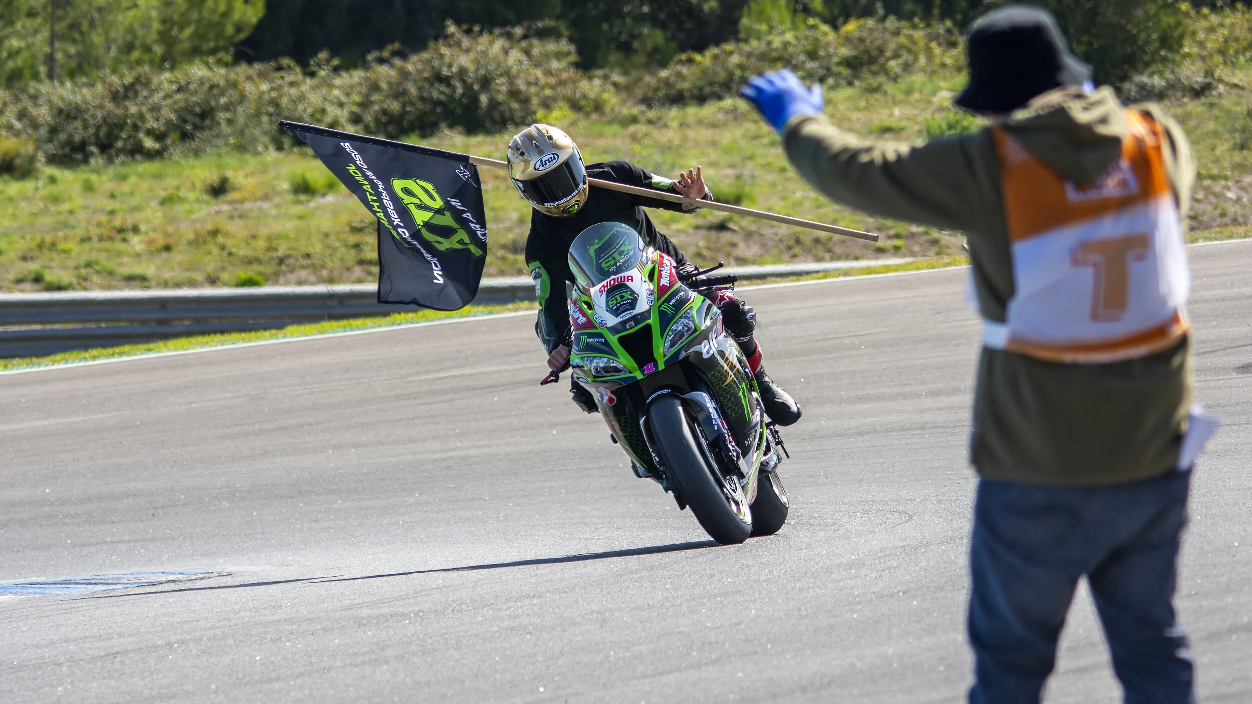 Estoril Circuit, Portugal. WorldSBK - Pirelli Estoril Round 2020. Race 1
Rider: J. REA
Team: GBR Kawasaki Racing Team WorldSBK
Bike: Kawasaki ZX-10RR
Info: 2020 season reigning WorldSBK Champion Jonathan Rea won his 6th consecutive World Superbike Ch