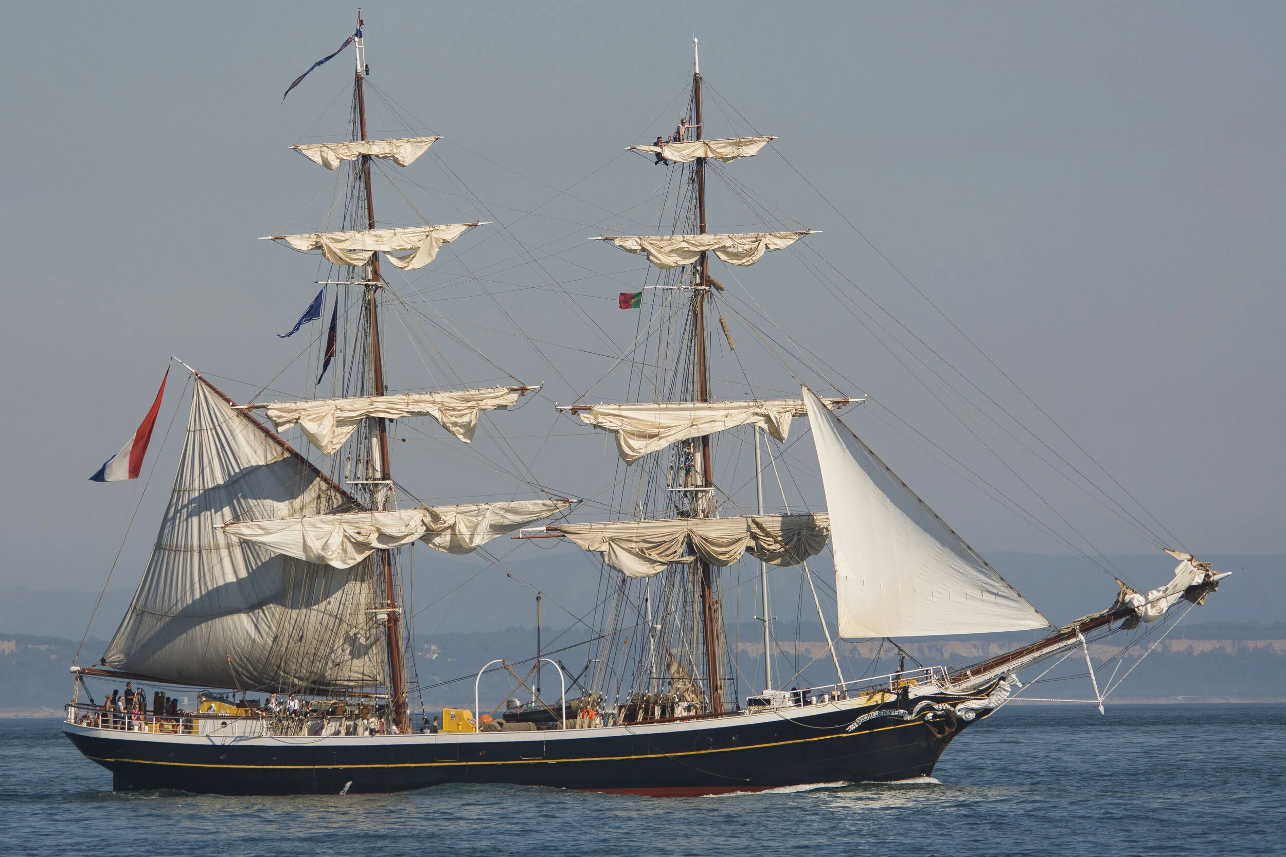 Tall Ships Race - Race 2 Lisbon/Cadiz 2016
Morgenster VOF: MORGENSTER
Length: 46.03m - Rig: Brig 3 - Built: 1919