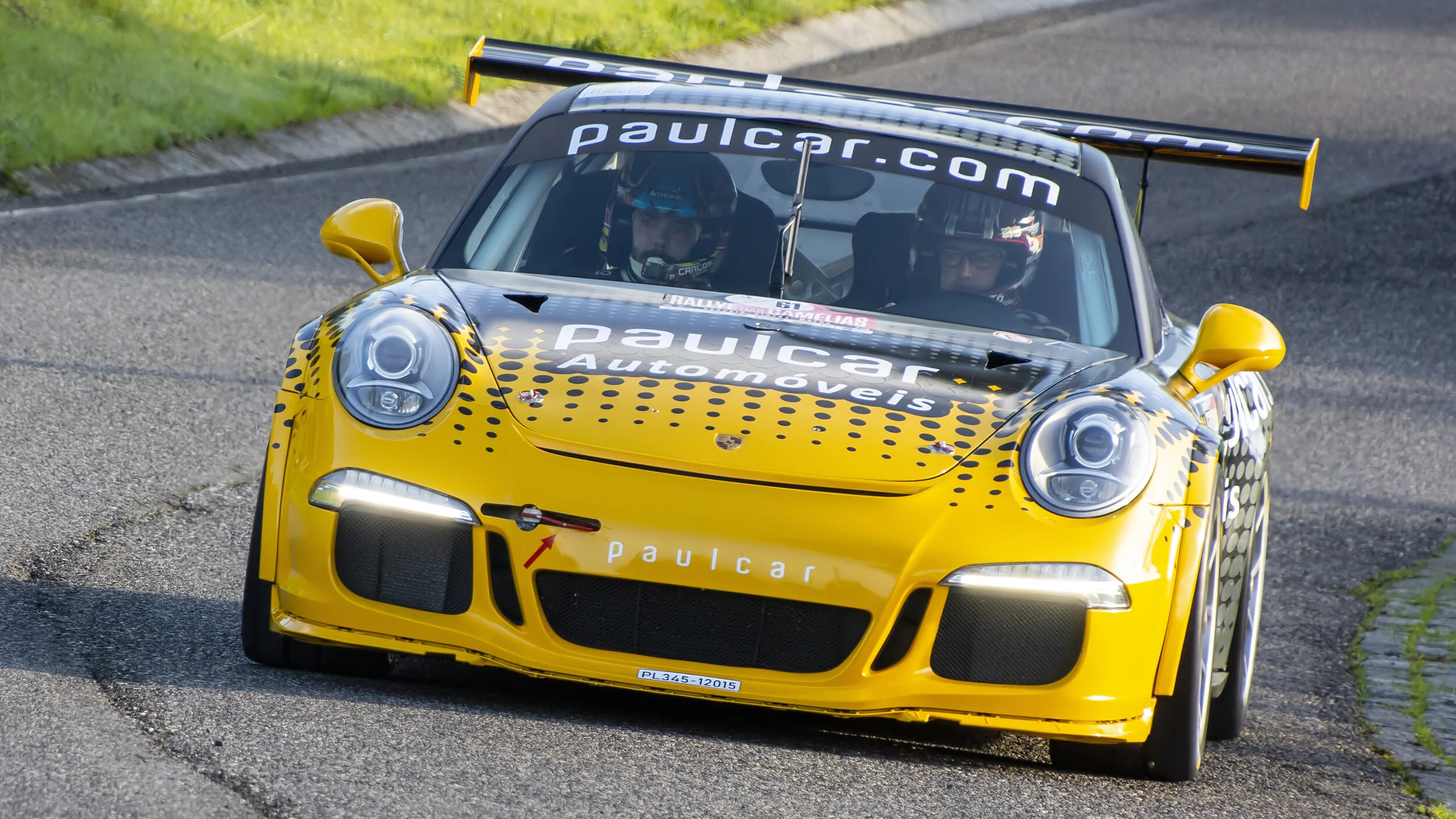 Serra de Sintra, Portugal. Rali das Camélias Dec 2018. Porsche 911 997 GT3 Cup