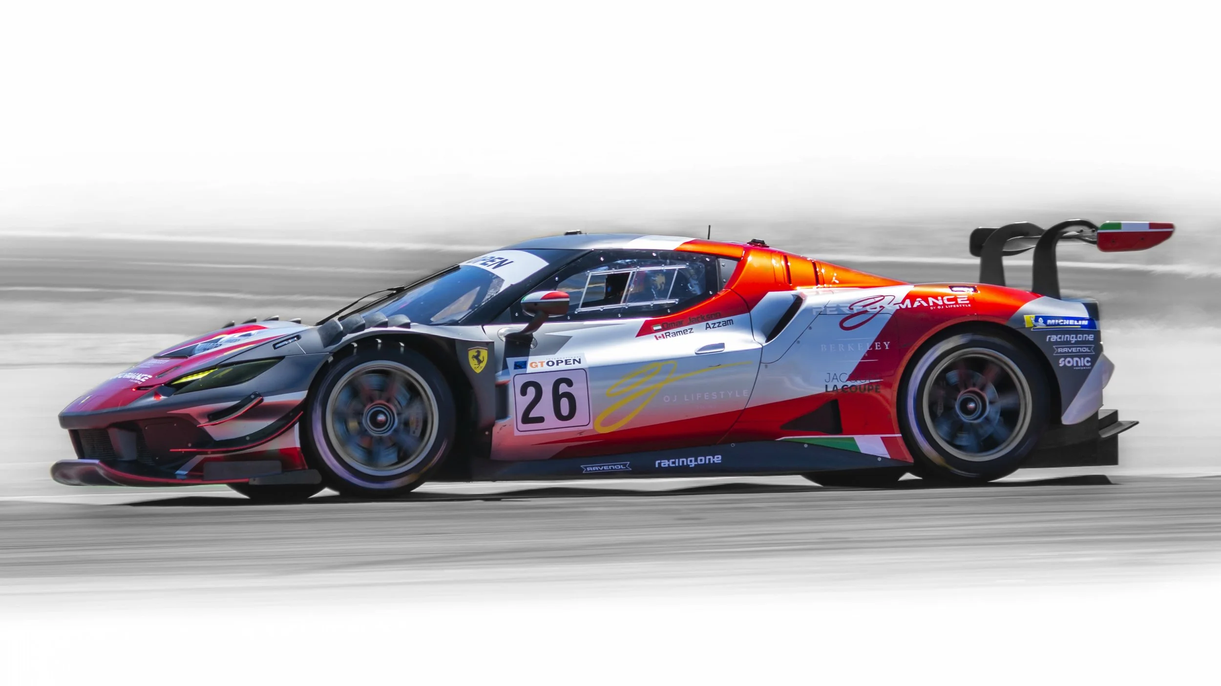 Portimão Circuit, Portugal. International  GT Open. Portimão 2023.
Ferrari 296 GT3