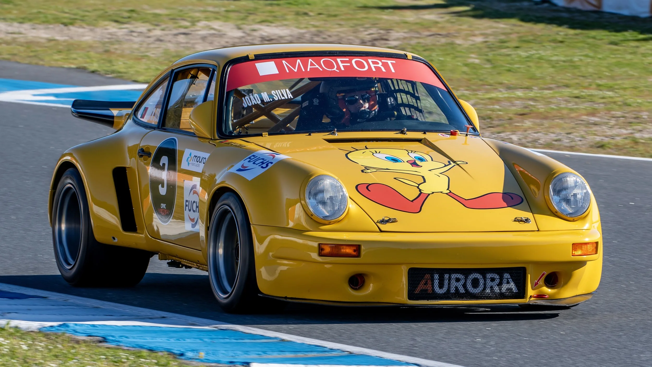 Estoril Circuit, Portugal. ANPAC Start Season Circuito Estoril. Porsche 911 RSR