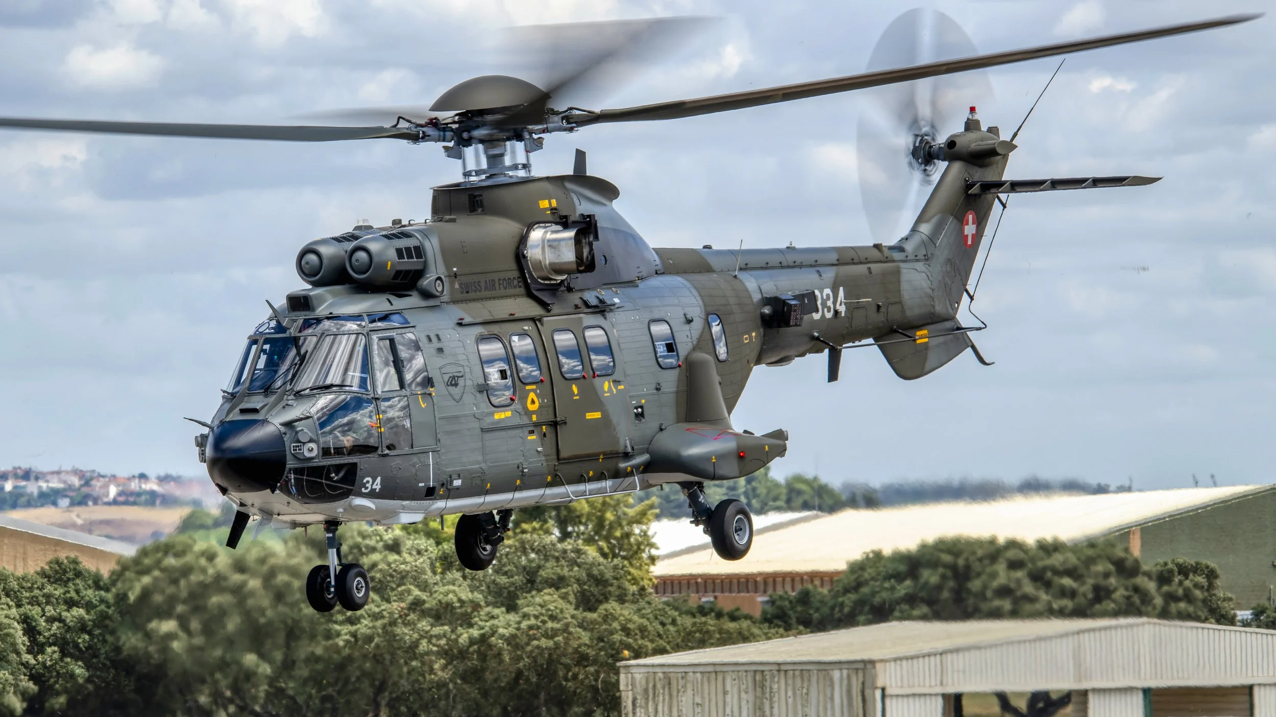 FAP BA11, Beja, Portugal. Hot Blade 2021.
T-334 Swiss Air Force Eurocopter AS-532UL Cougar