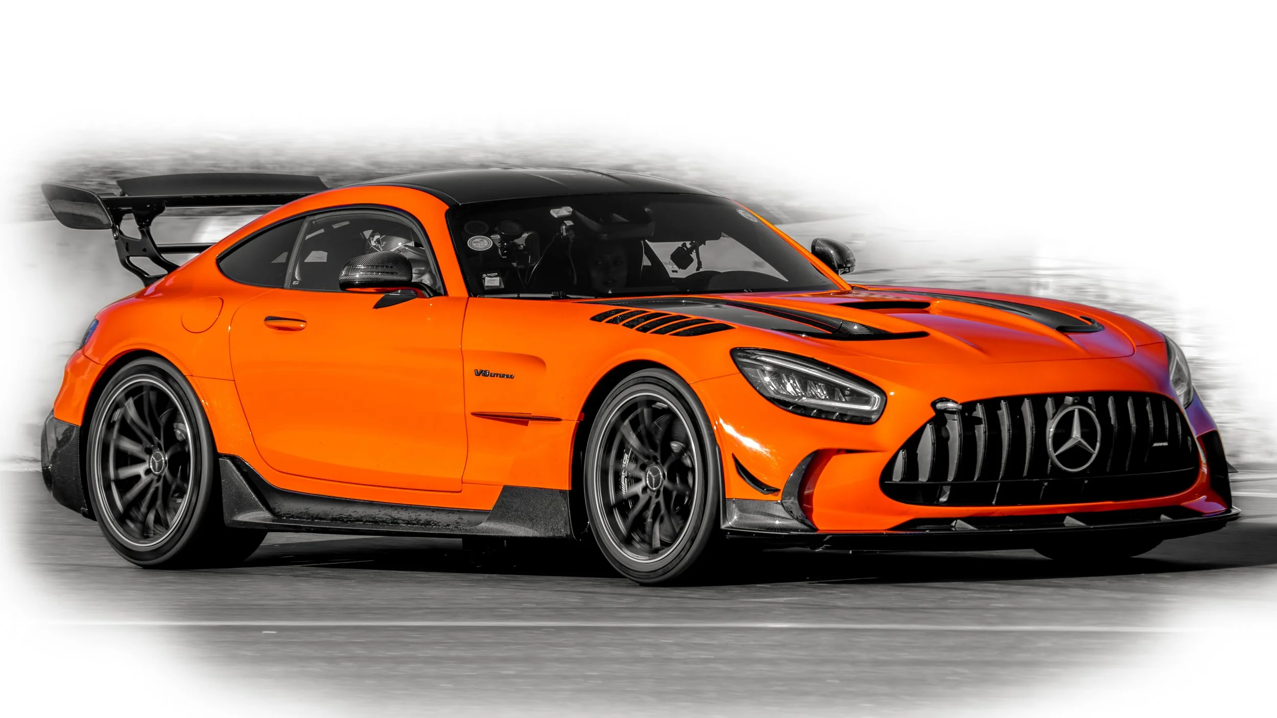 Estoril Circuit, Portugal. Cars & Coffee Portugal Dec 2023. 
Mercedes AMG GT Black Series